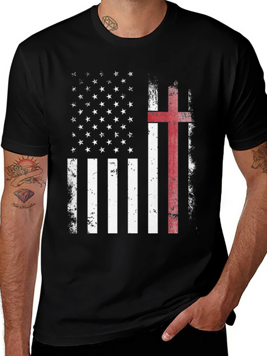 Patriotic Christian Flag T-Shirt