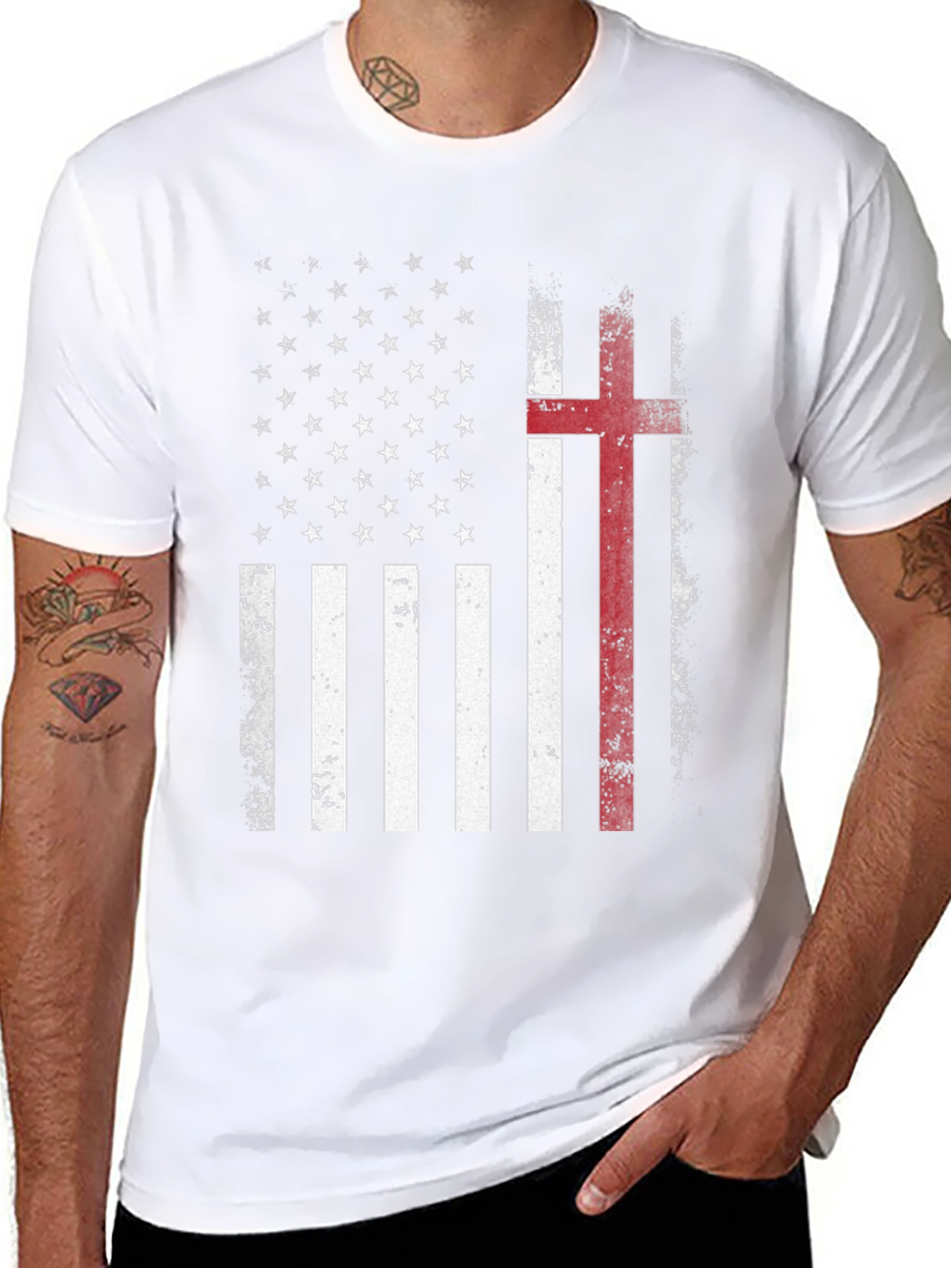 Patriotic Christian Flag T-Shirt