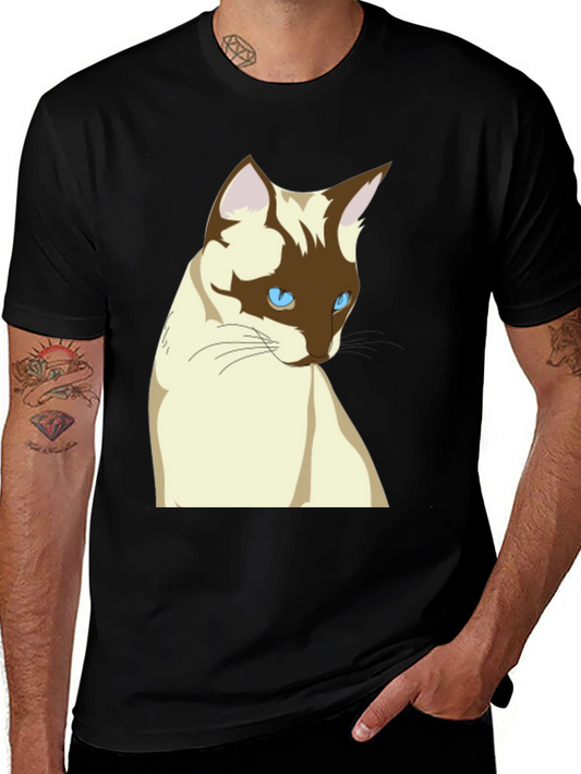 Siamese Cat T-Shirt - Cool Cat Graphic Tee