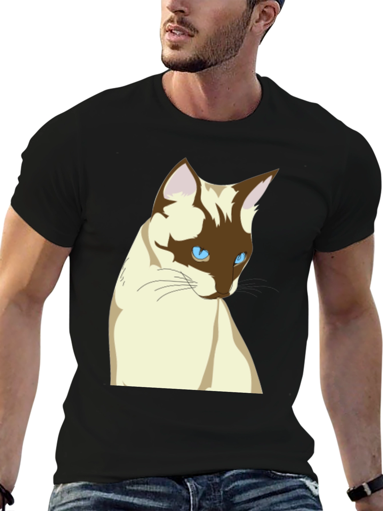 Siamese Cat T-Shirt - Cool Cat Graphic Tee