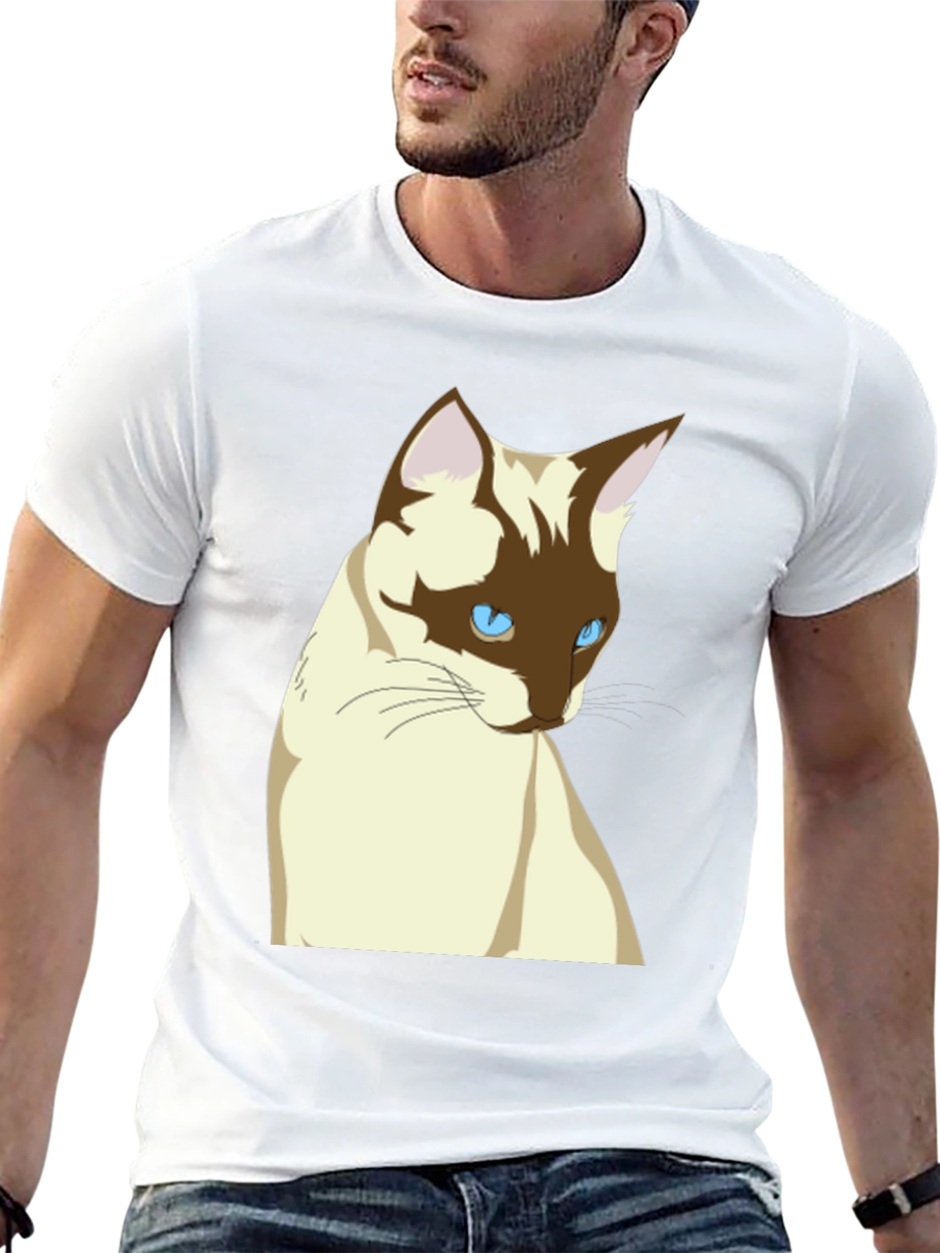 Siamese Cat T-Shirt - Cool Cat Graphic Tee