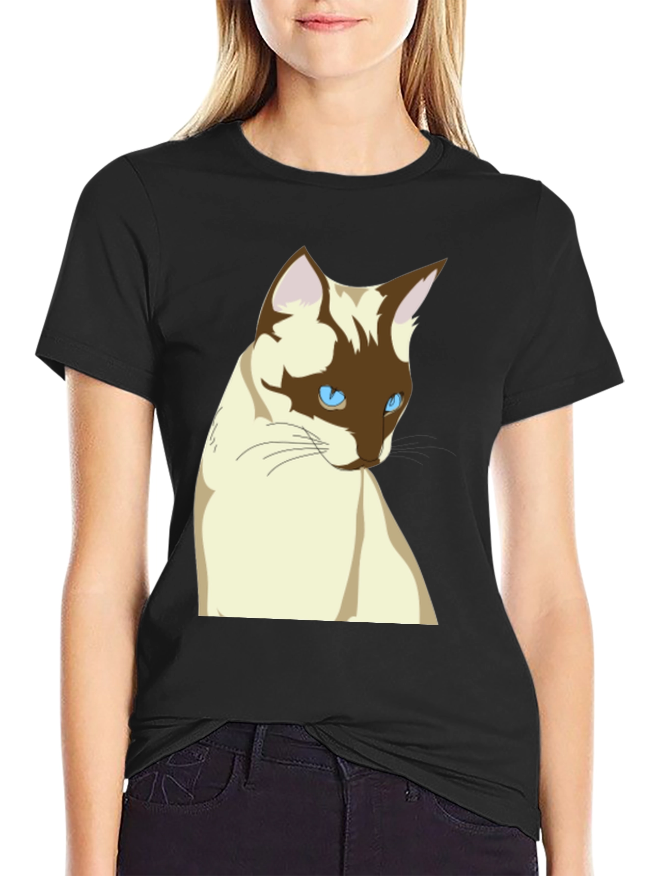 Siamese Cat T-Shirt - Cool Cat Graphic Tee