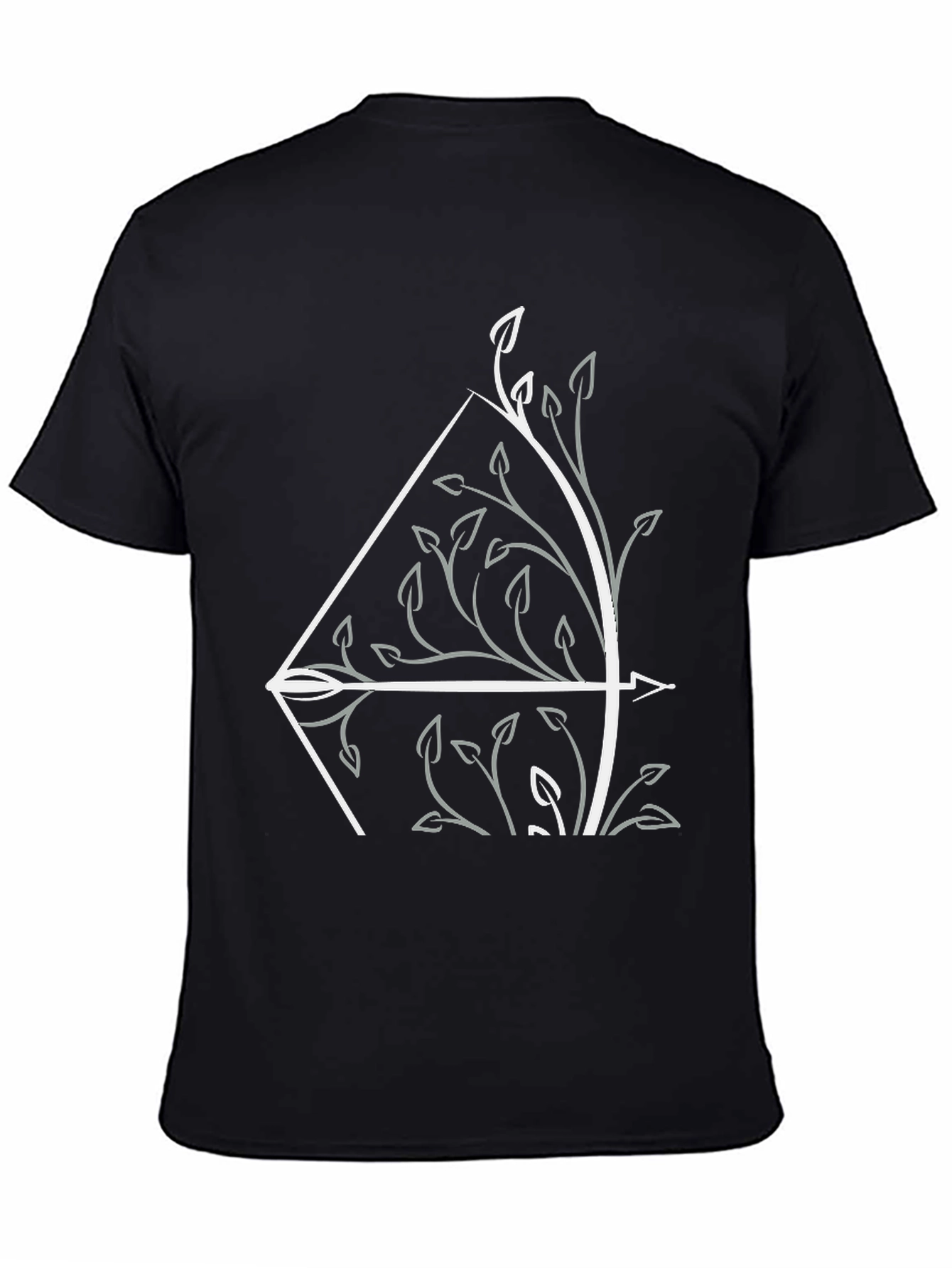 Nature Bow T-Shirt: Artistic Archery Tee