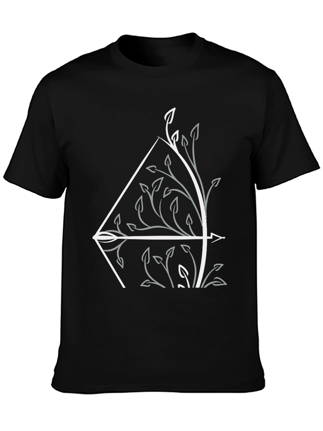 Nature Bow T-Shirt: Artistic Archery Tee