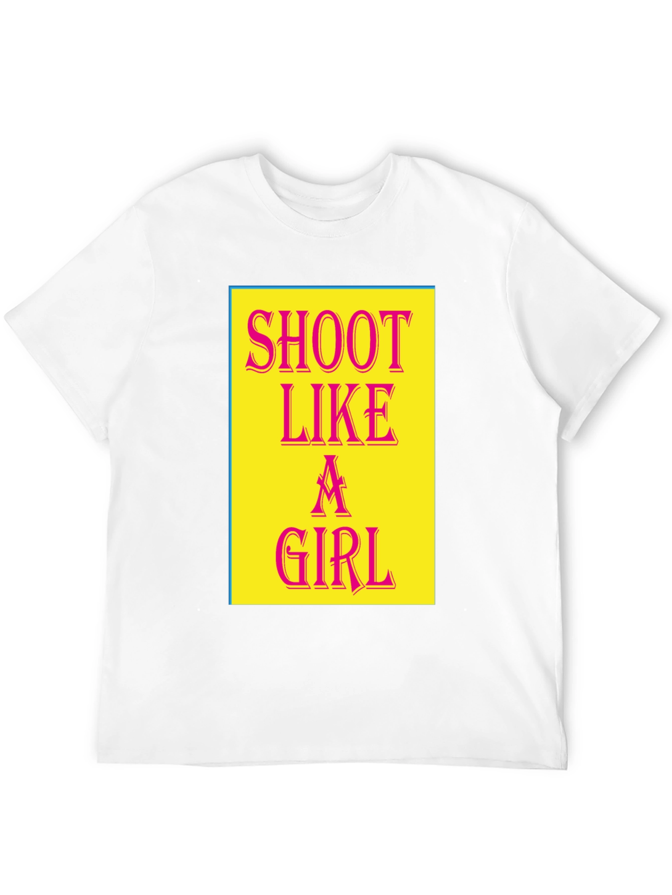 Shoot Like a Girl Black Graphic Tee