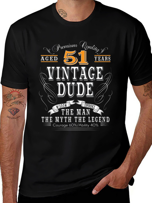 Vintage Dude 51st Birthday T-Shirt