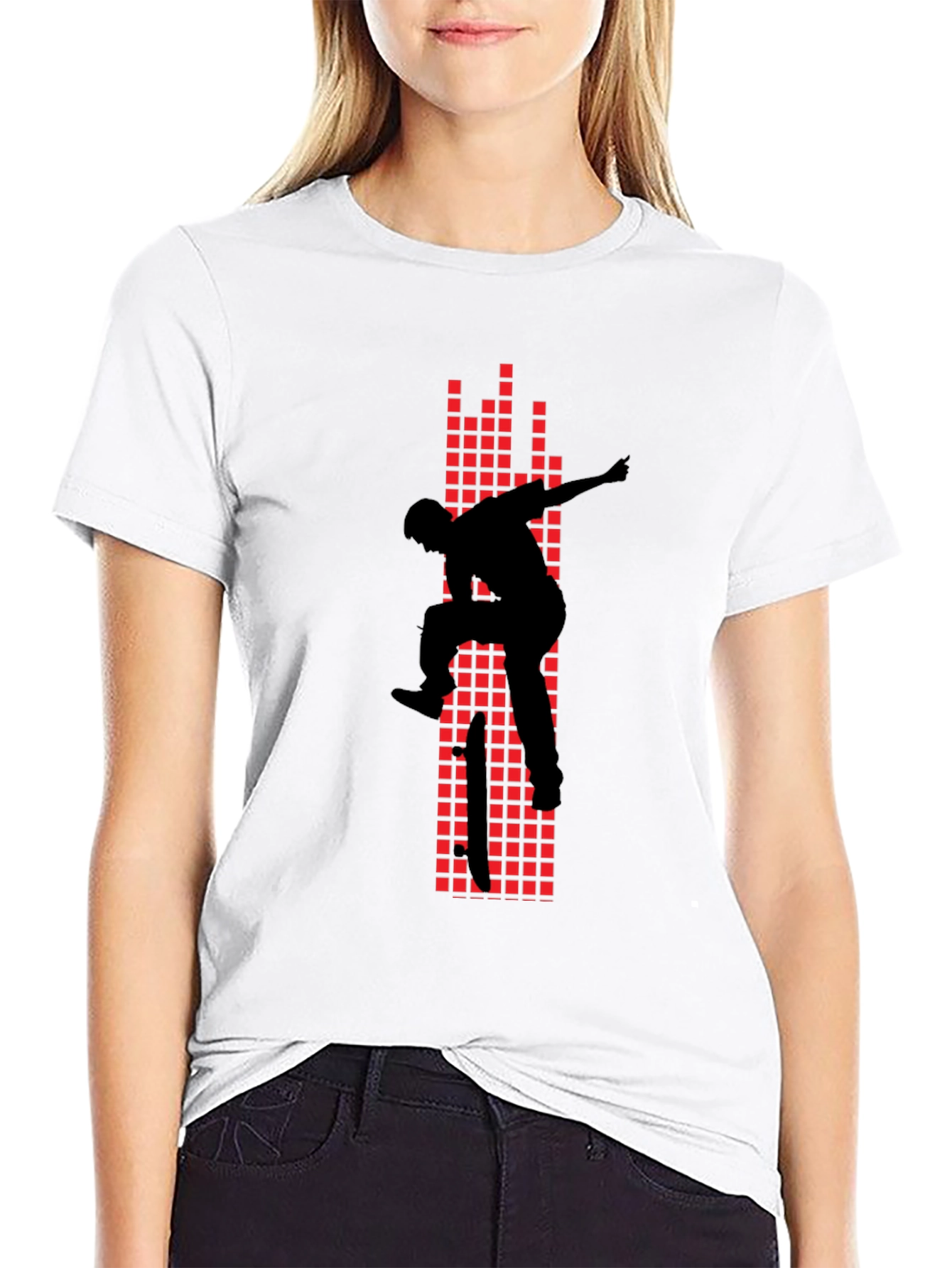 Skater Graphic Tee - Black
