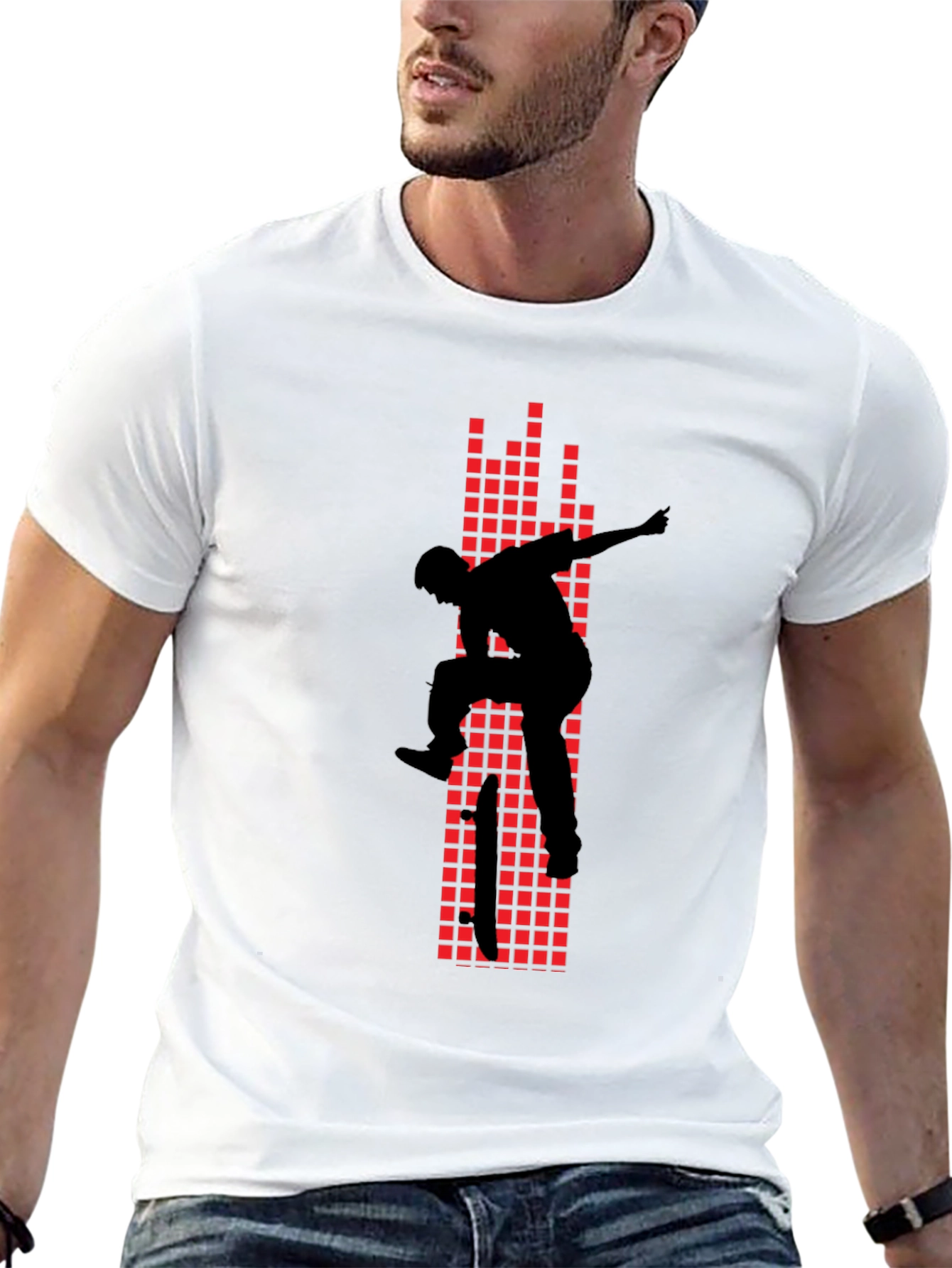 Skater Graphic Tee - Black