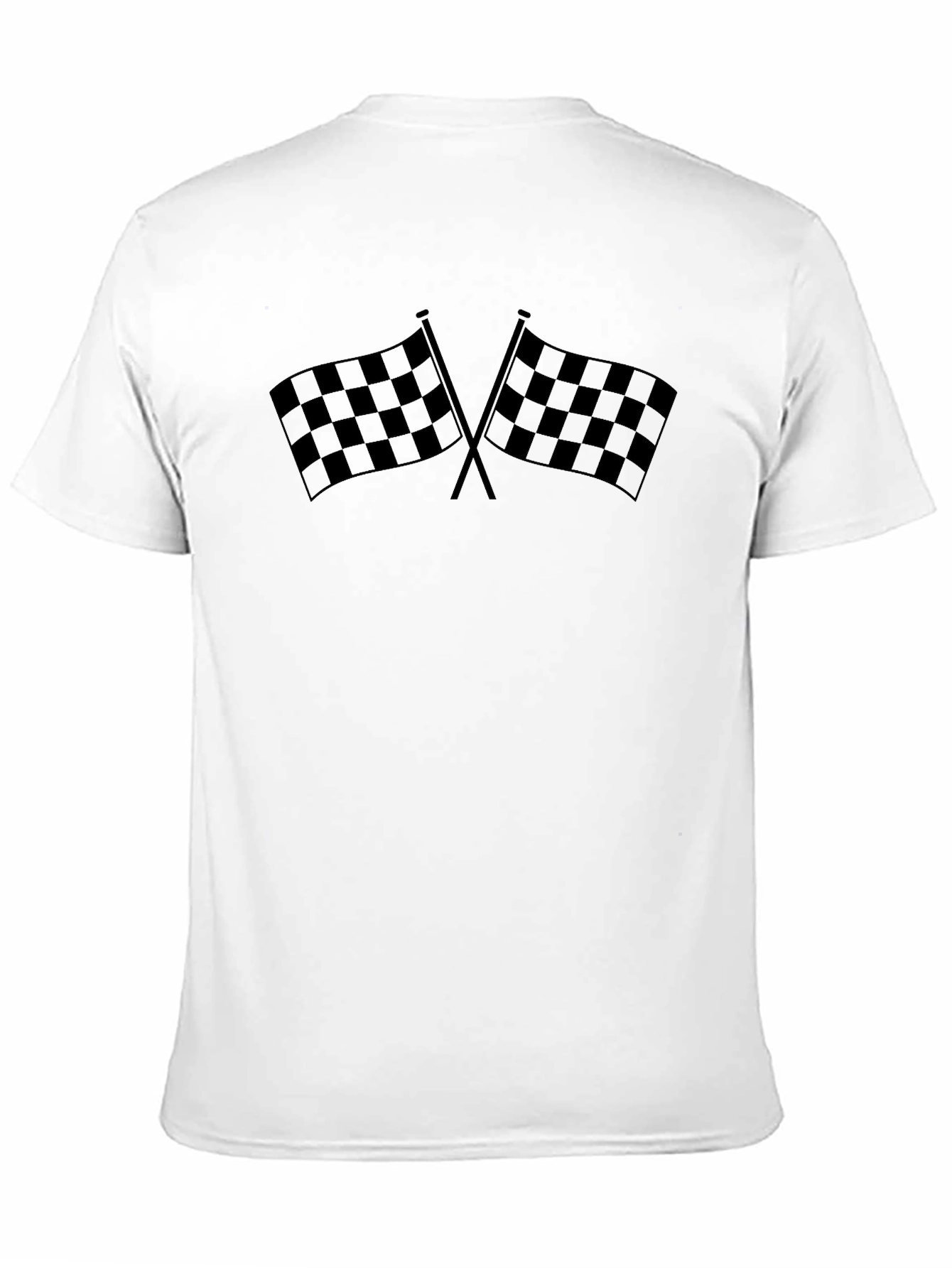 Checkered Flags Graphic Tee - Racing Fan T-Shirt