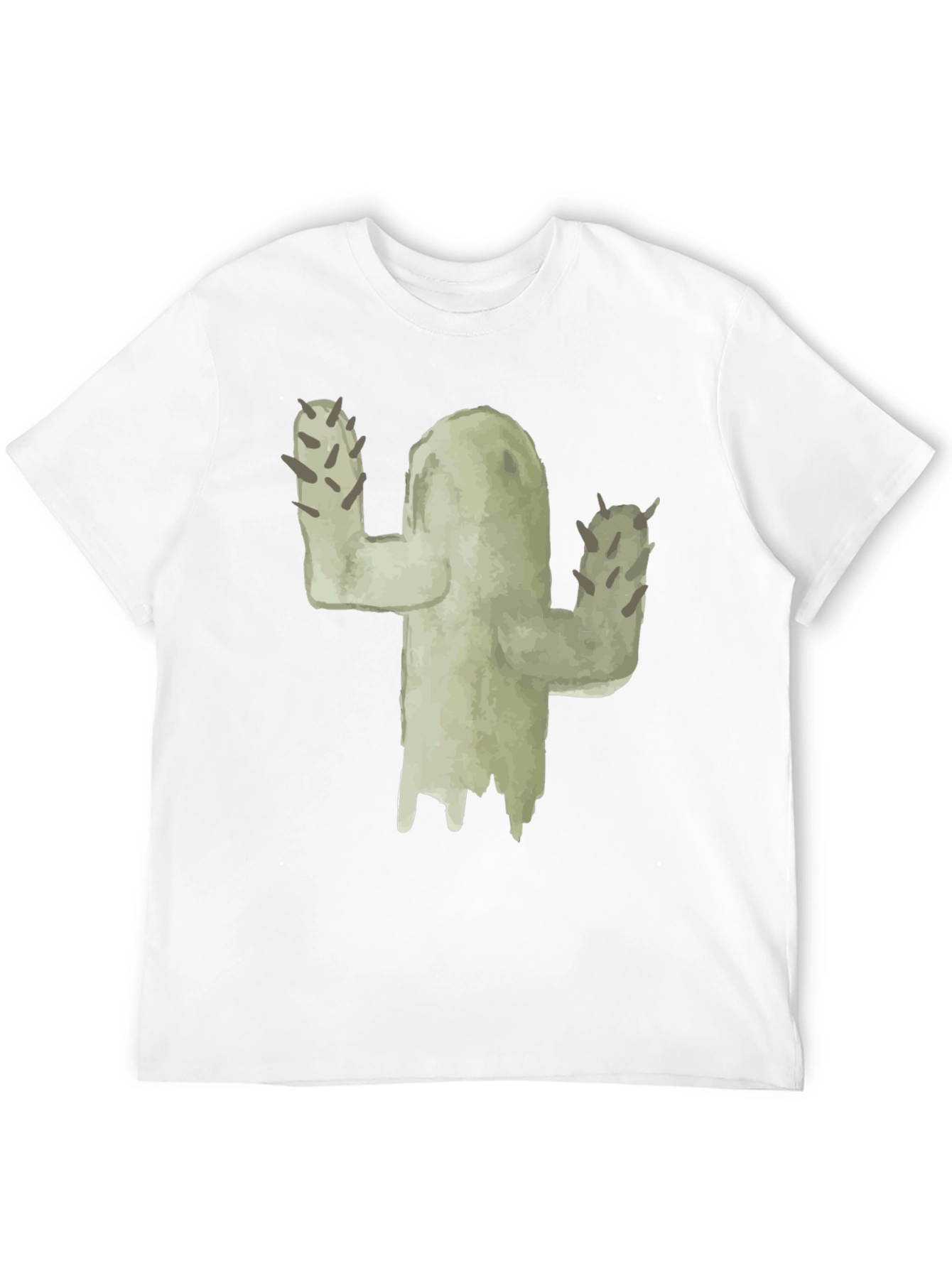 Cactus Graphic Tee - Black Cotton T-Shirt