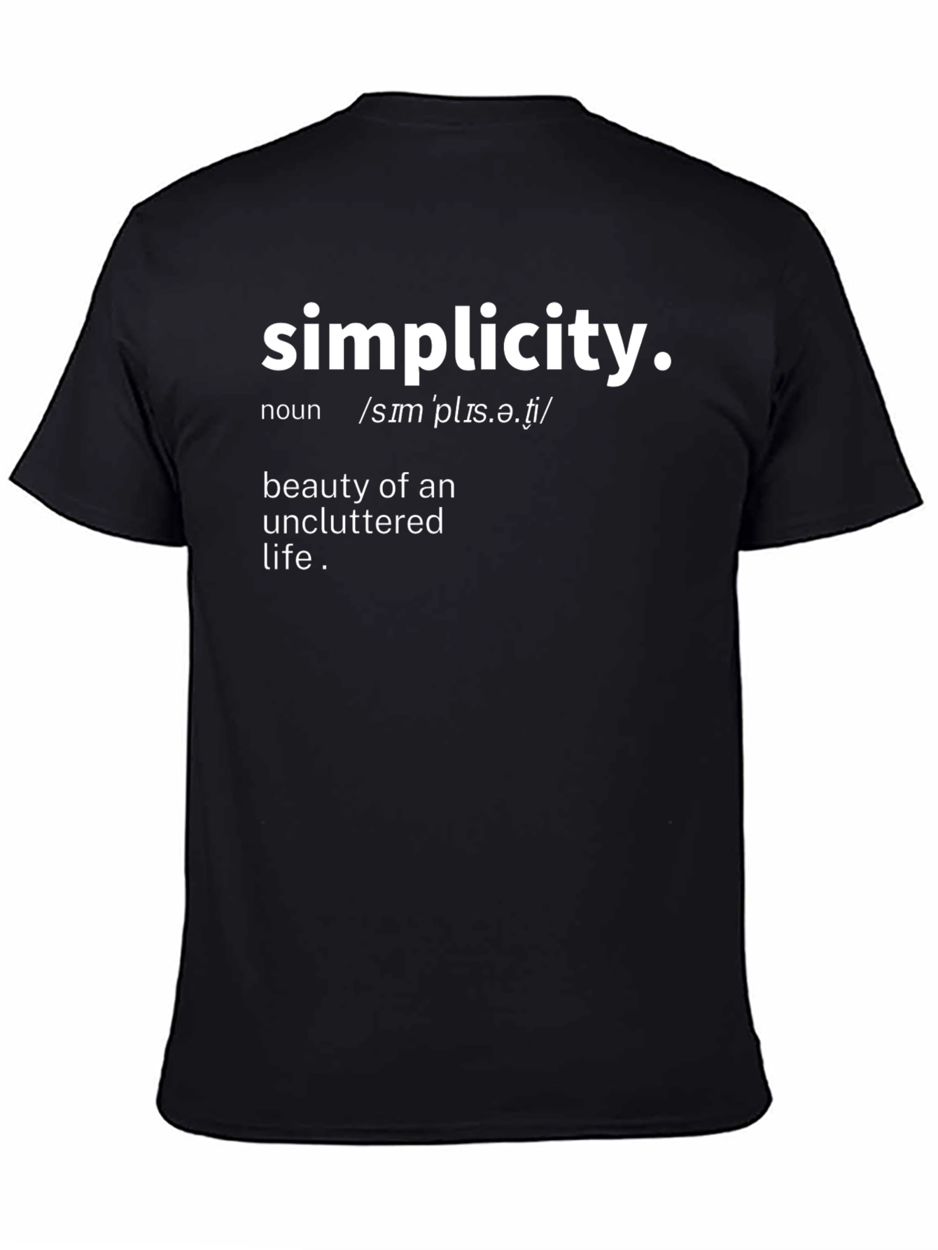 Simplicity Definition Graphic T-Shirt - Stylish & Comfortable