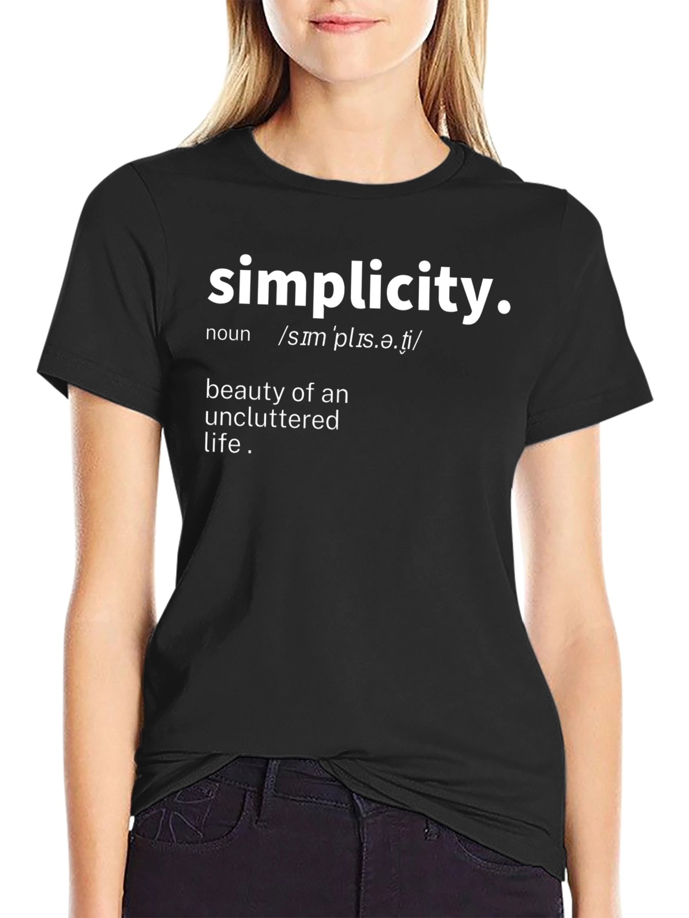 Simplicity Definition Graphic T-Shirt - Stylish & Comfortable