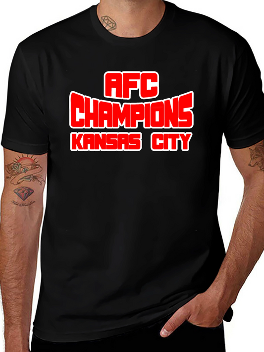 AFC Champions Kansas City Black T-Shirt