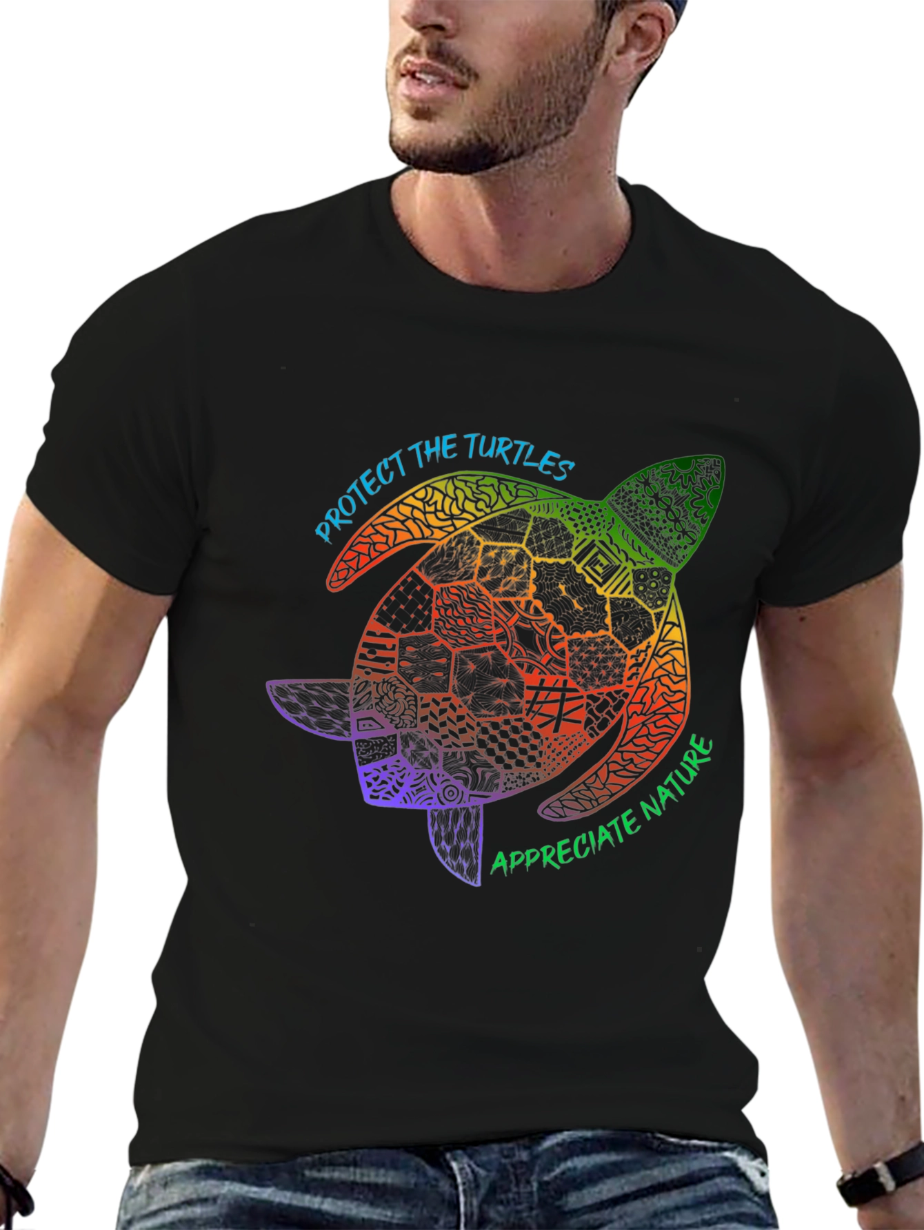 Protect Turtles Graphic Tee - Nature Lover T-Shirt