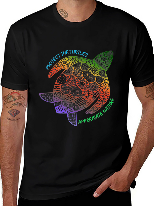 Protect Turtles Graphic Tee - Nature Lover T-Shirt