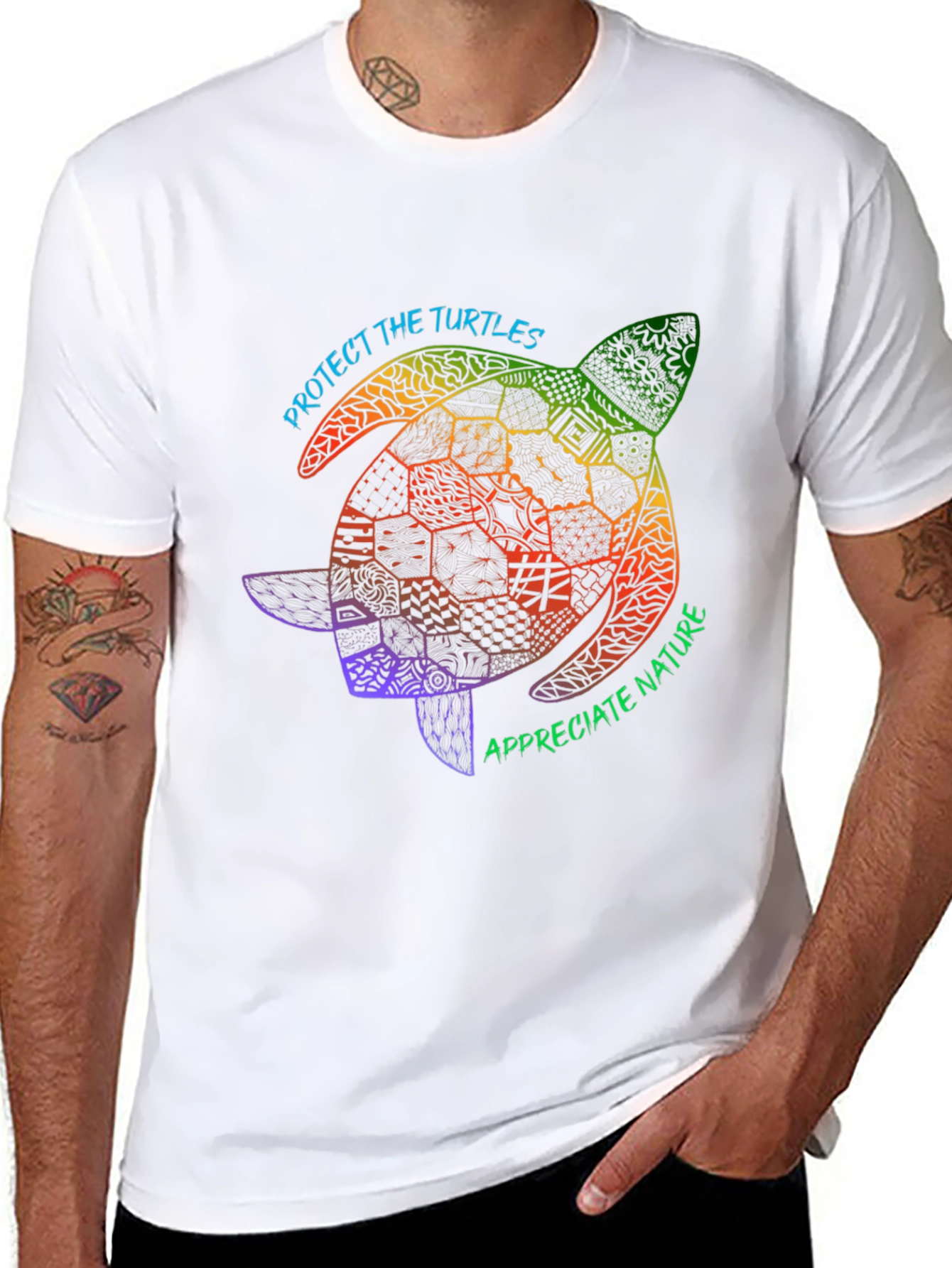 Protect Turtles Graphic Tee - Nature Lover T-Shirt