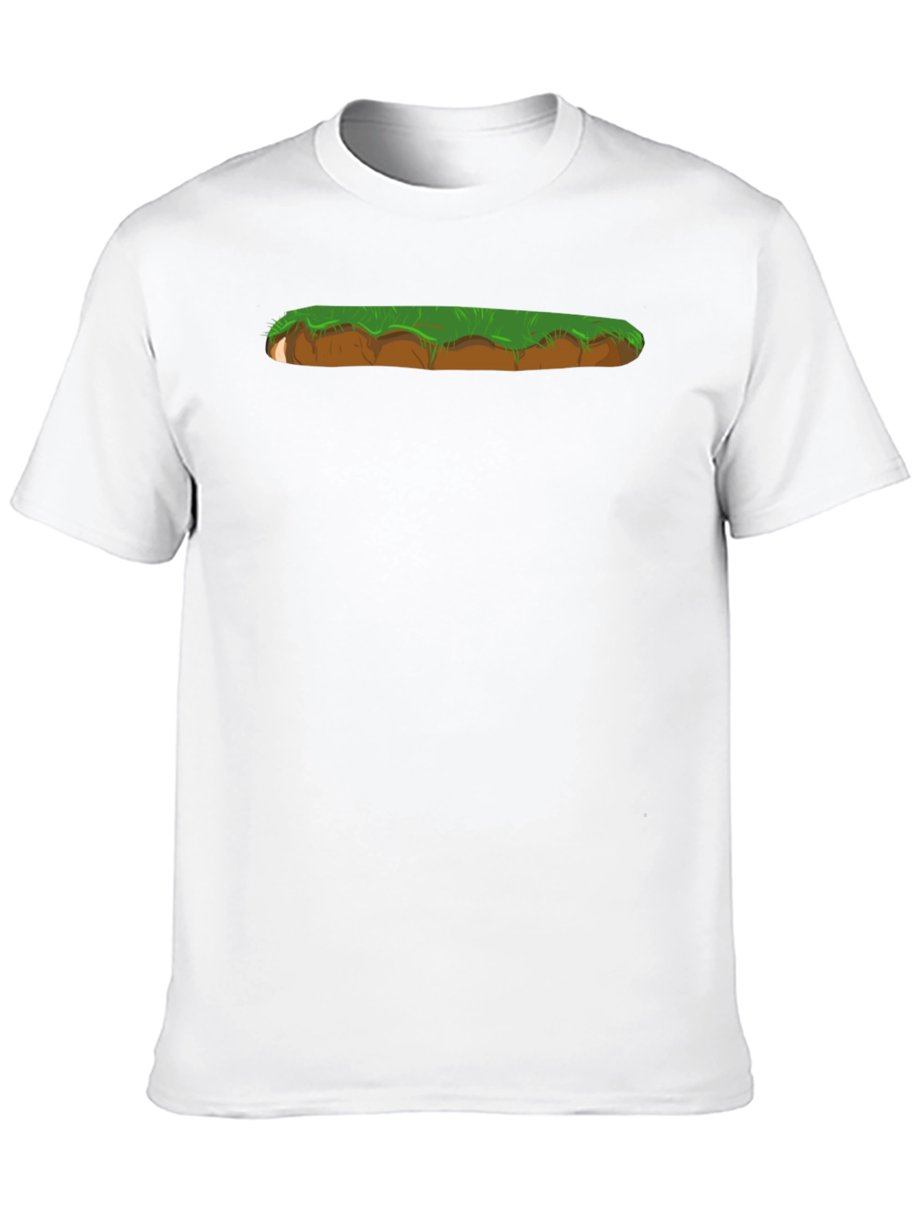 Cartoon Landscape Graphic Print Black T-Shirt