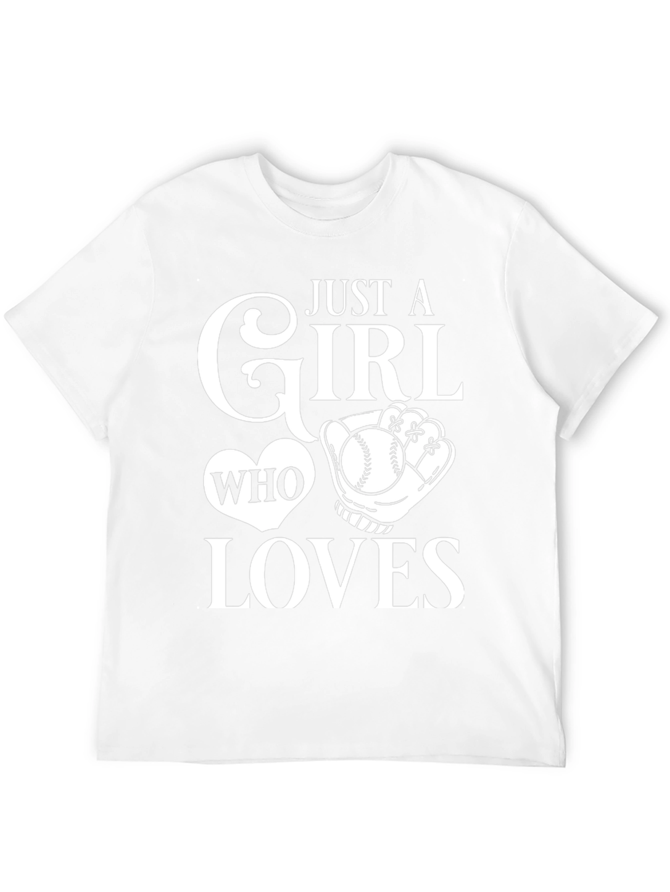 Just A Girl Who Loves Baseball T-Shirt