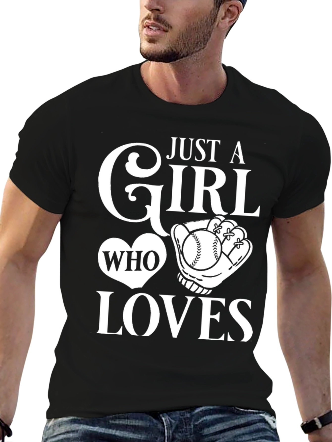 Just A Girl Who Loves Baseball T-Shirt