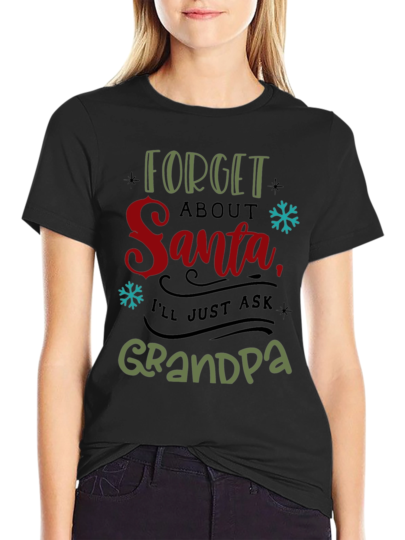 Forget Santa Ask Grandpa Christmas T-Shirt