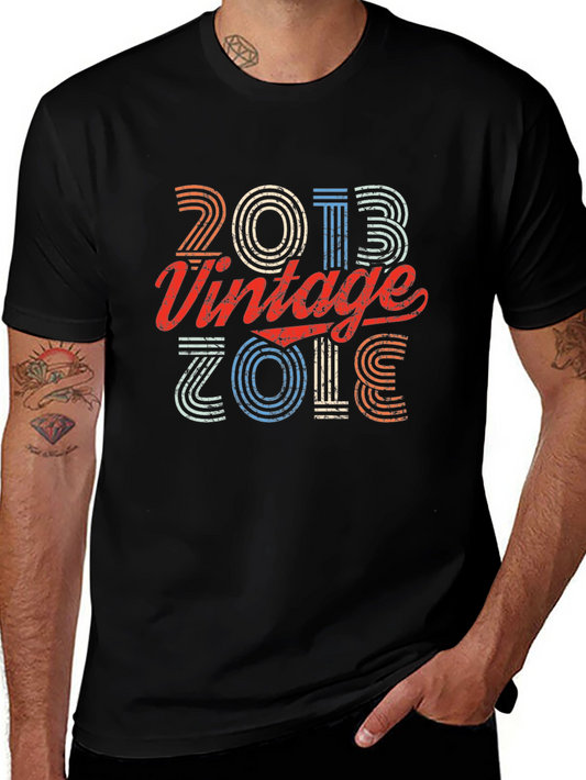 Vintage 2013 Graphic T-Shirt - Retro Birthday Tee
