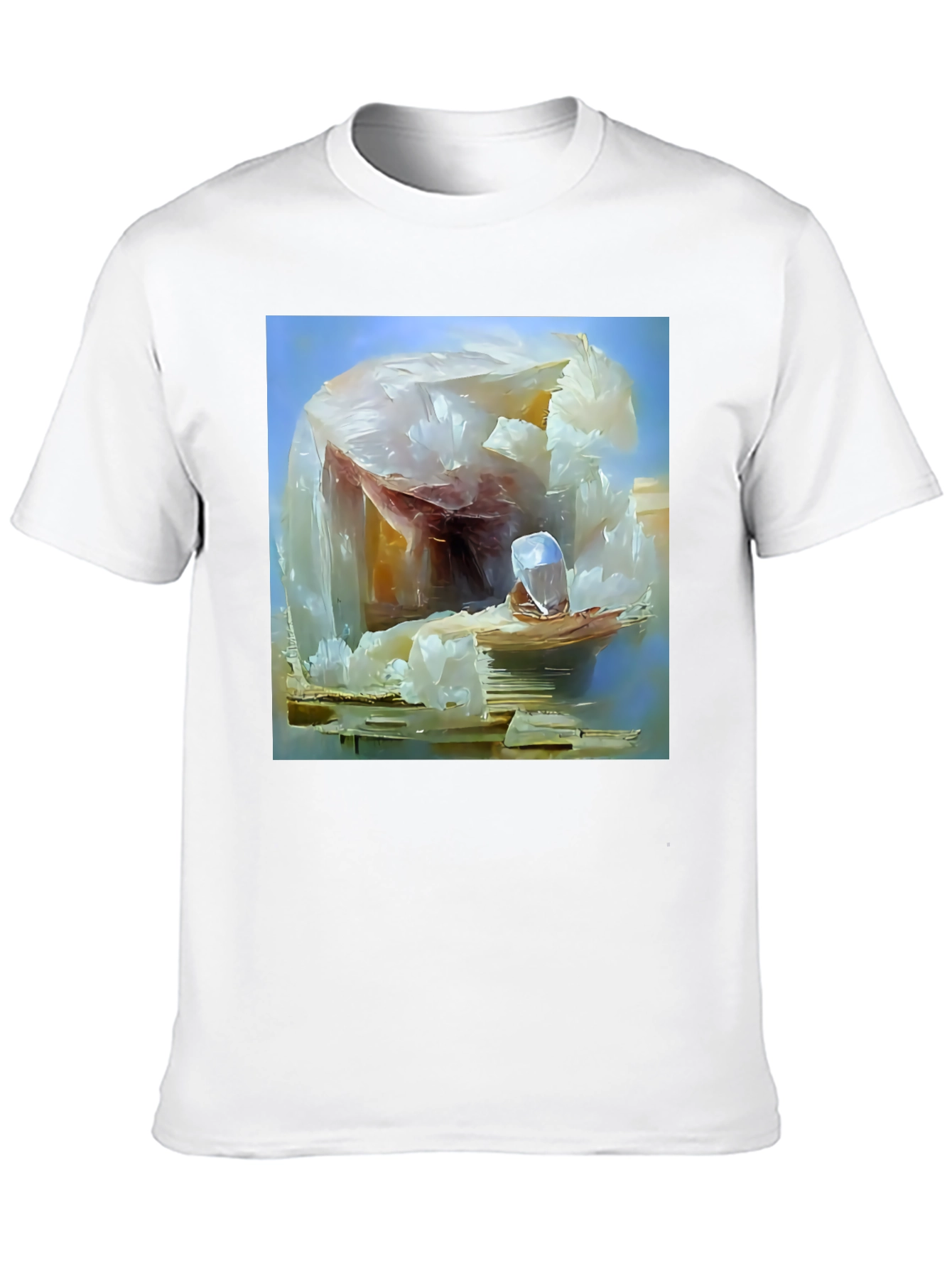 Abstract Ice Crystal Design Tee