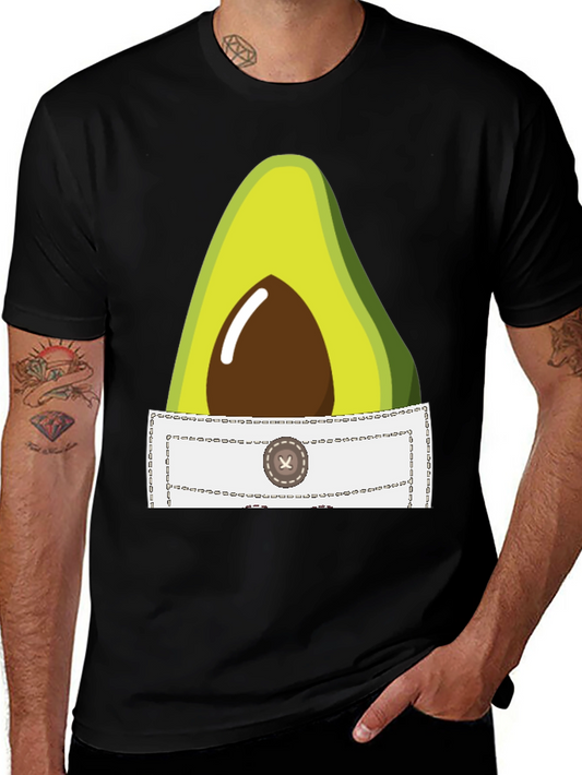 Avocado Pocket T-Shirt - Quirky Graphic Tee