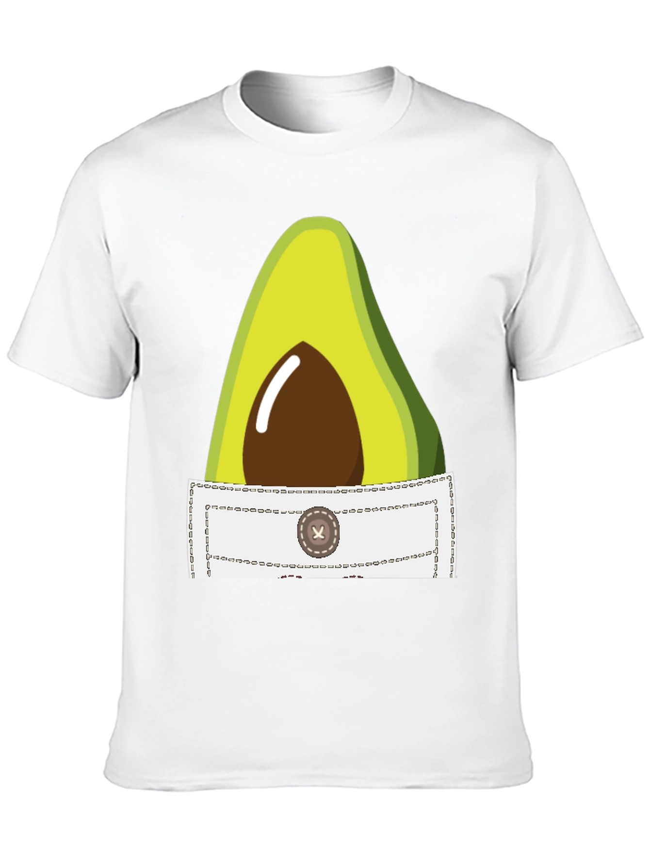 Avocado Pocket T-Shirt - Quirky Graphic Tee