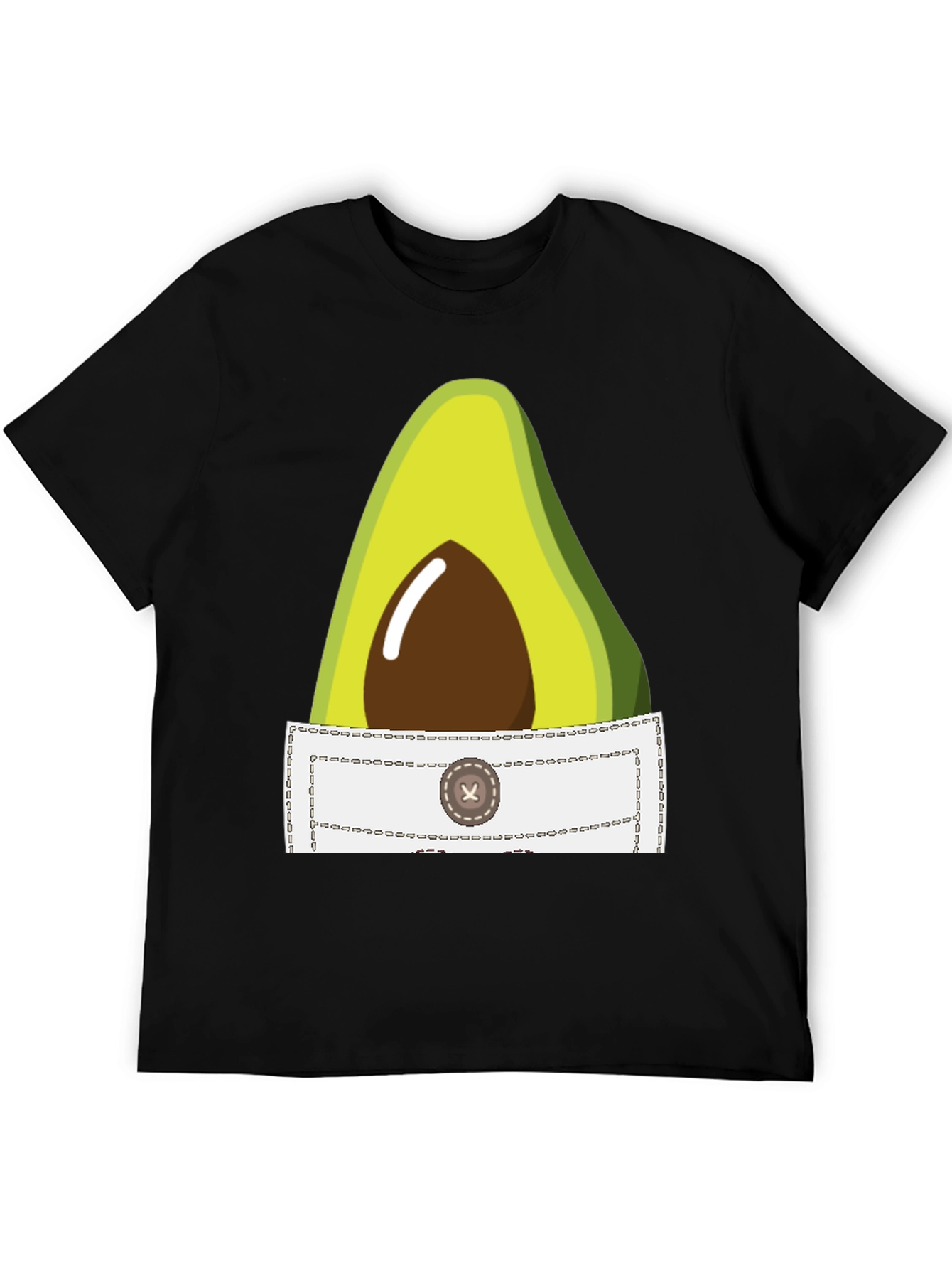 Avocado Pocket T-Shirt - Quirky Graphic Tee