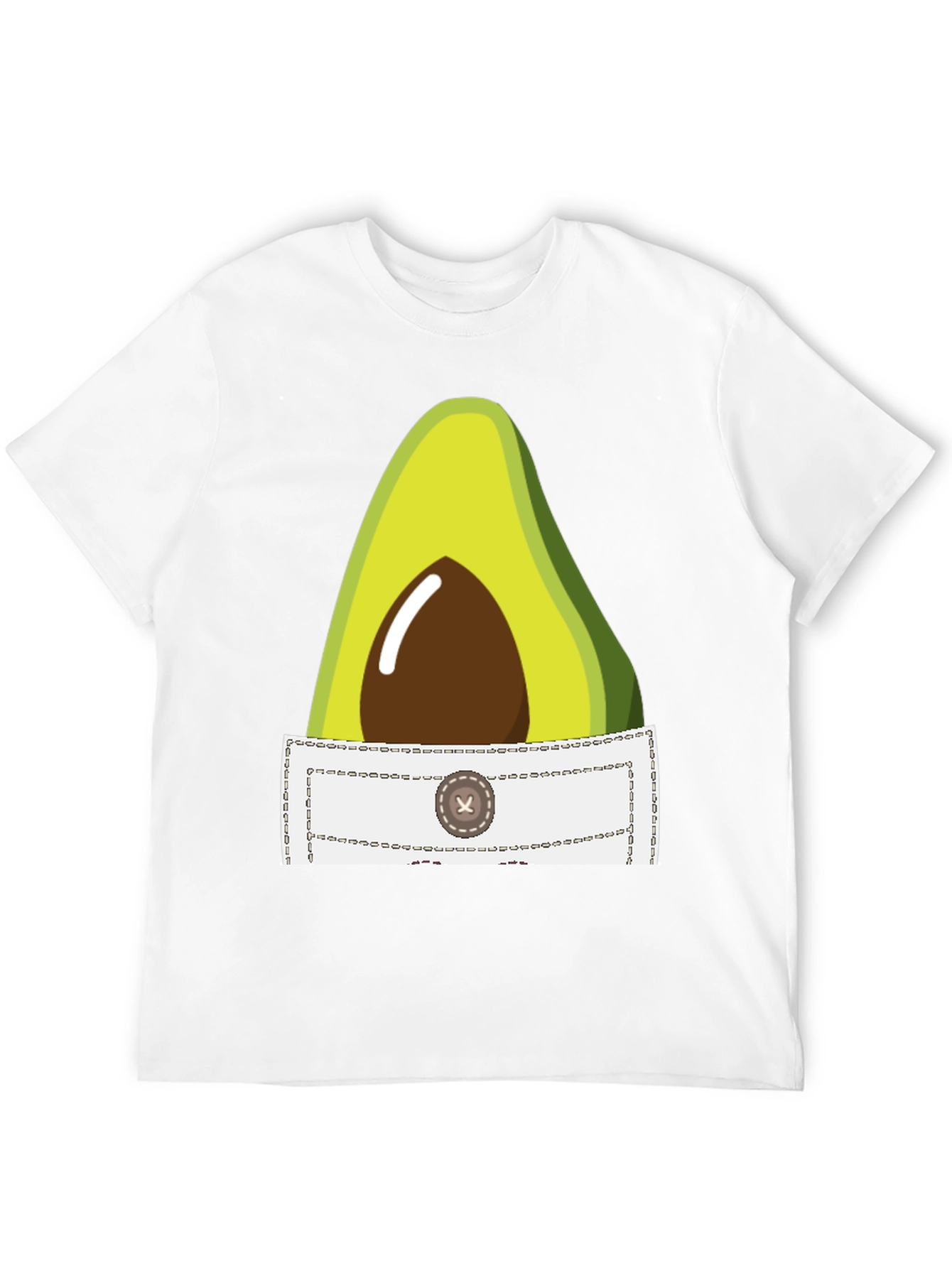 Avocado Pocket T-Shirt - Quirky Graphic Tee