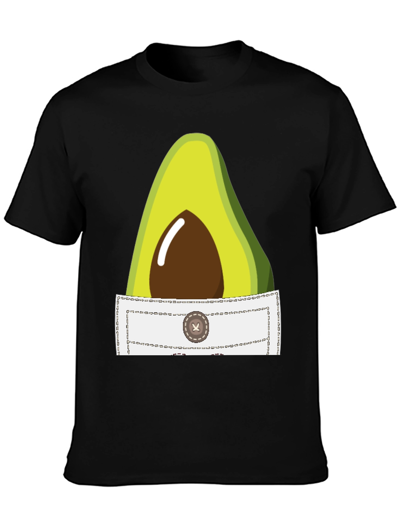 Avocado Pocket T-Shirt - Quirky Graphic Tee
