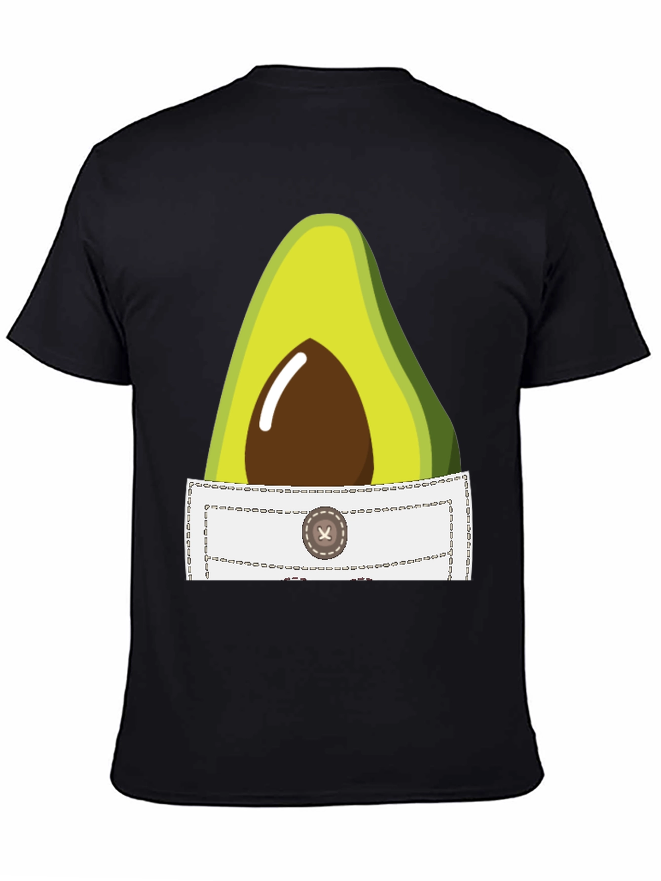 Avocado Pocket T-Shirt - Quirky Graphic Tee