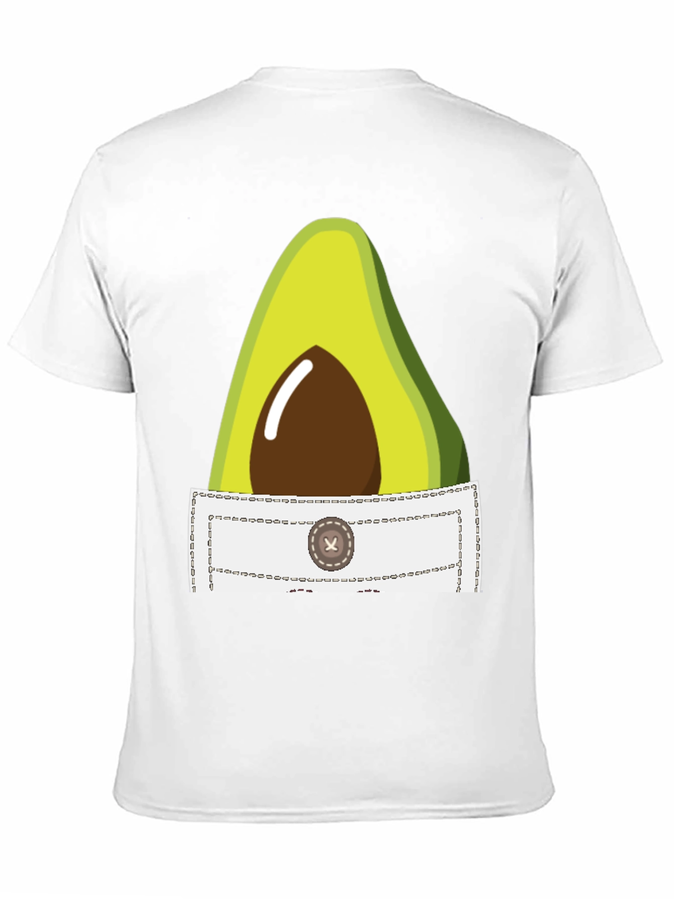 Avocado Pocket T-Shirt - Quirky Graphic Tee