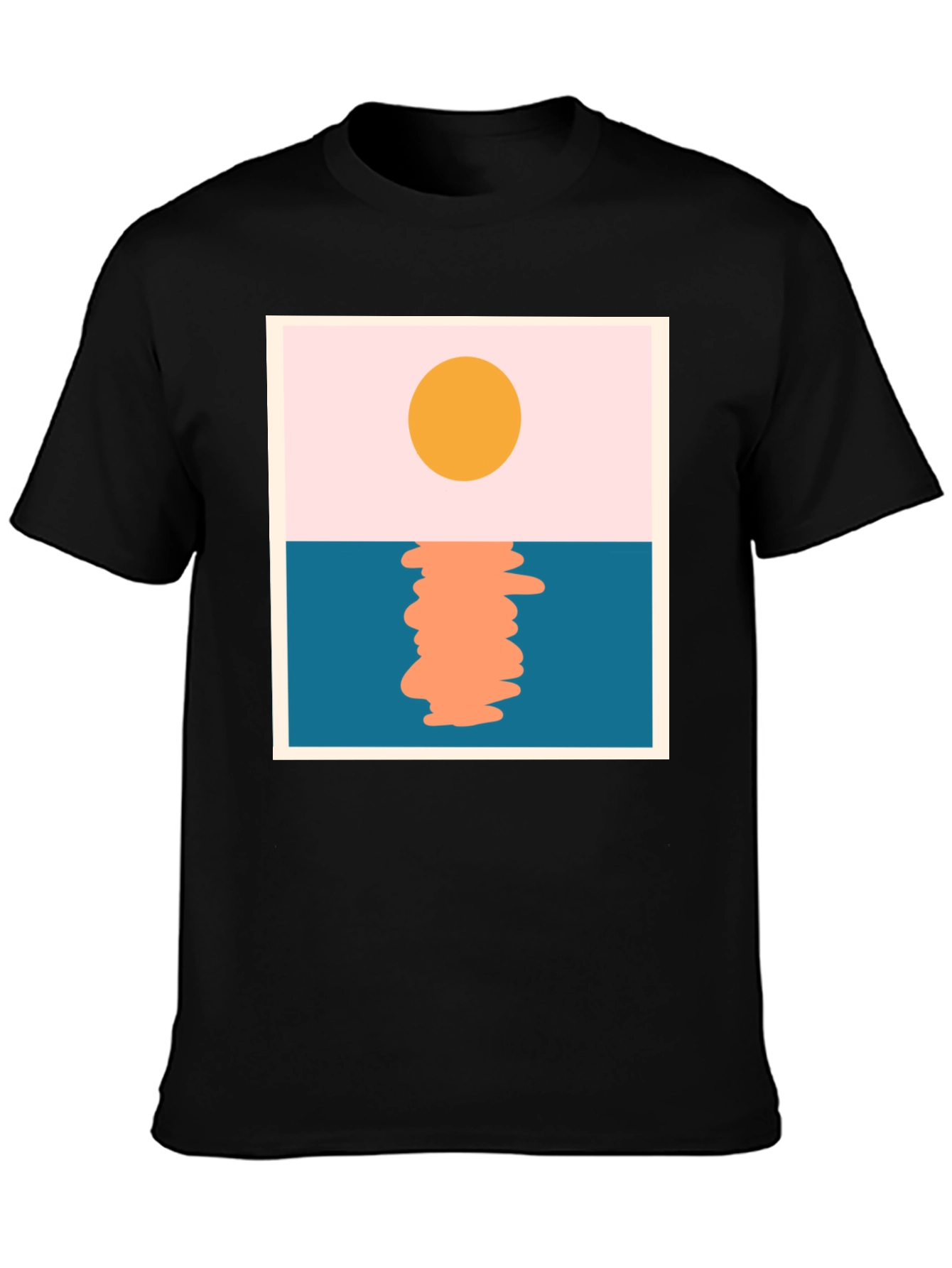 Sunset Graphic Tee - Minimalist Design