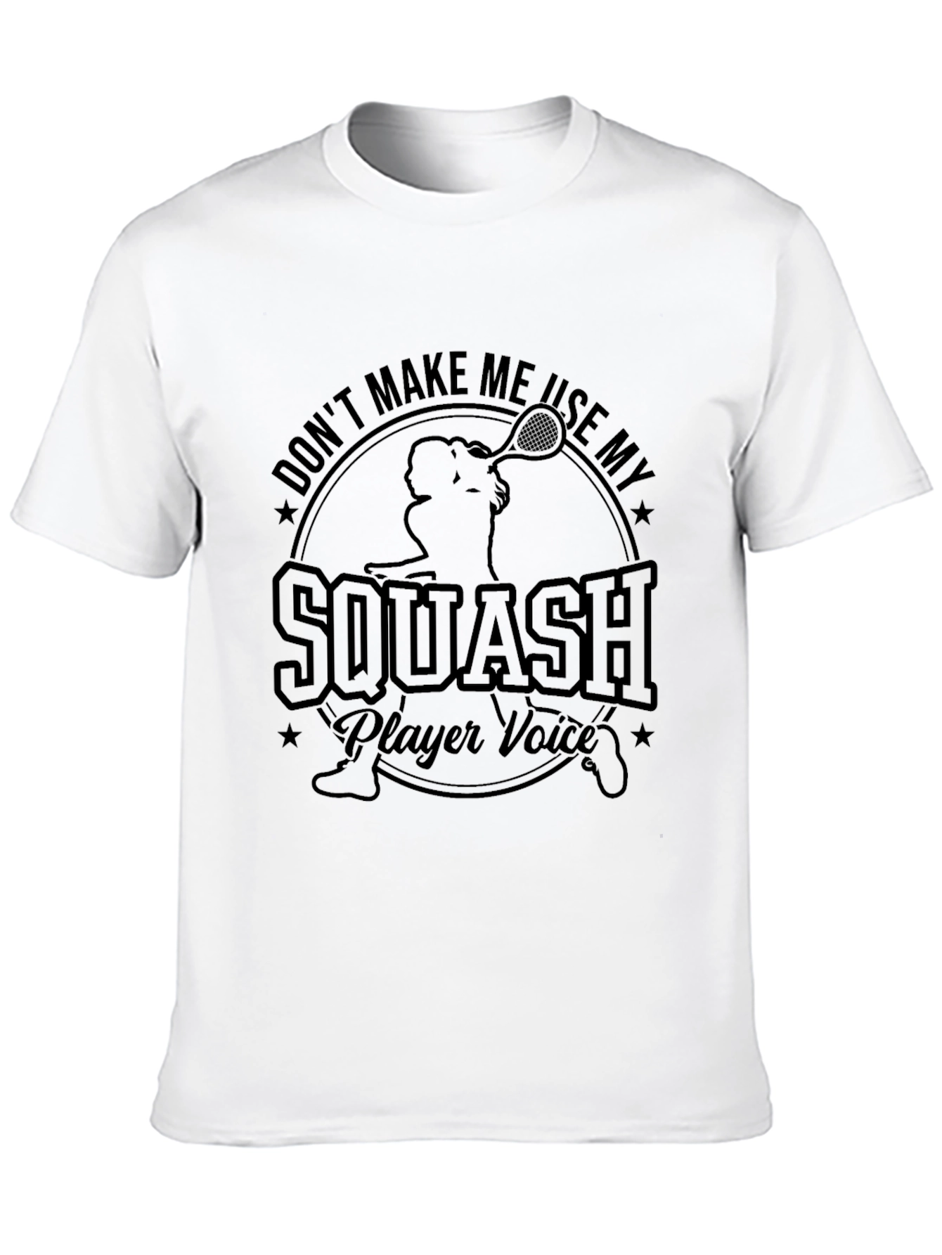 Squash Player Voice T-Shirt - Funny Graphic Tee