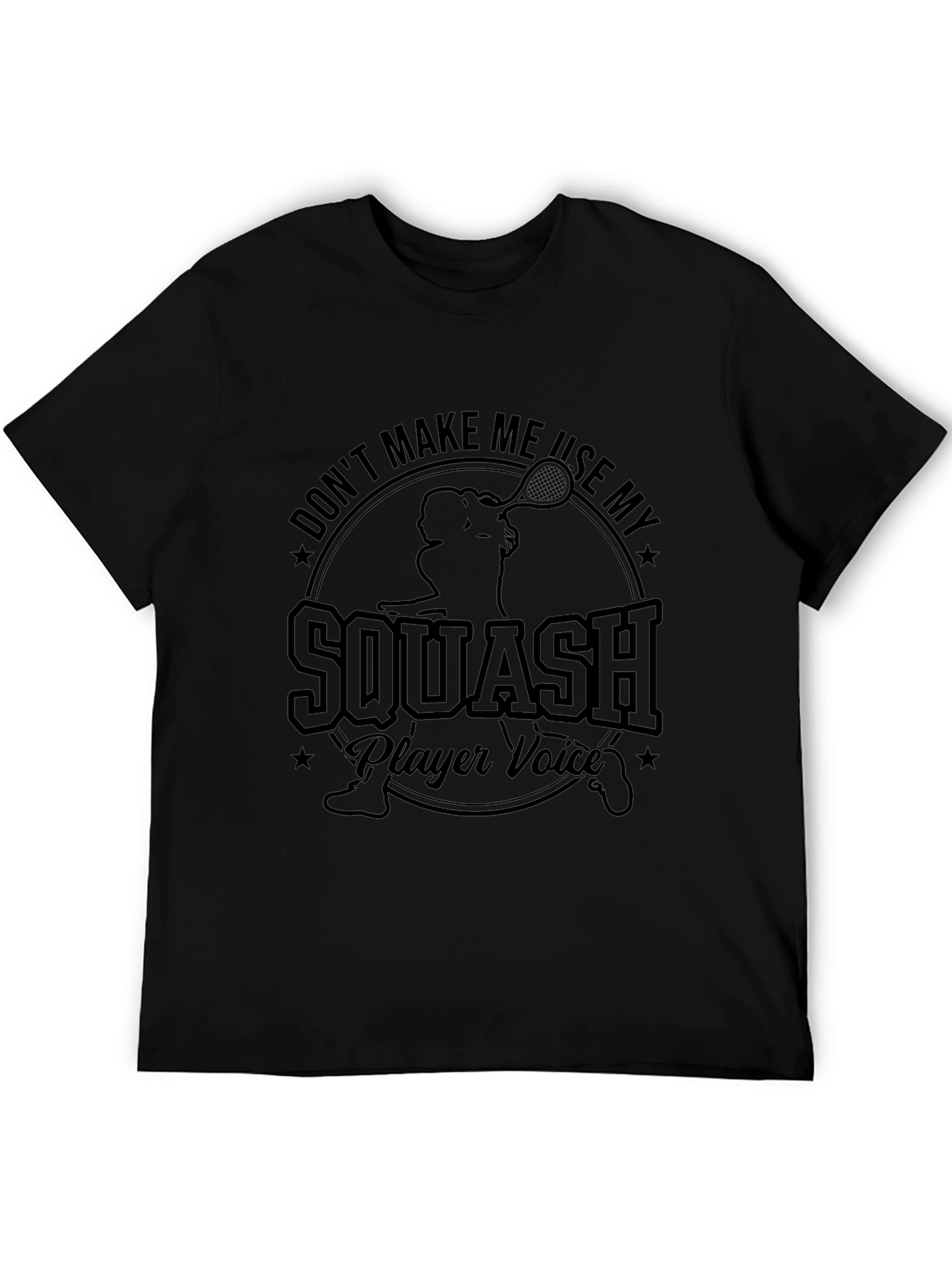 Squash Player Voice T-Shirt - Funny Graphic Tee