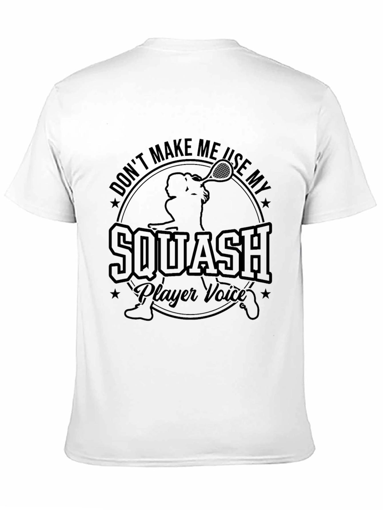 Squash Player Voice T-Shirt - Funny Graphic Tee