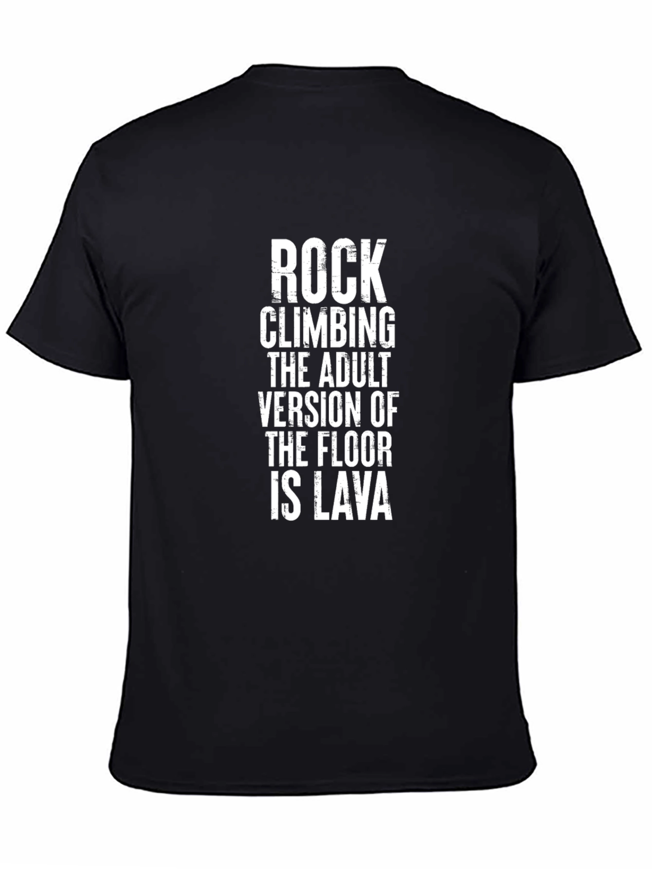 Rock Climbing Adult Version T-Shirt