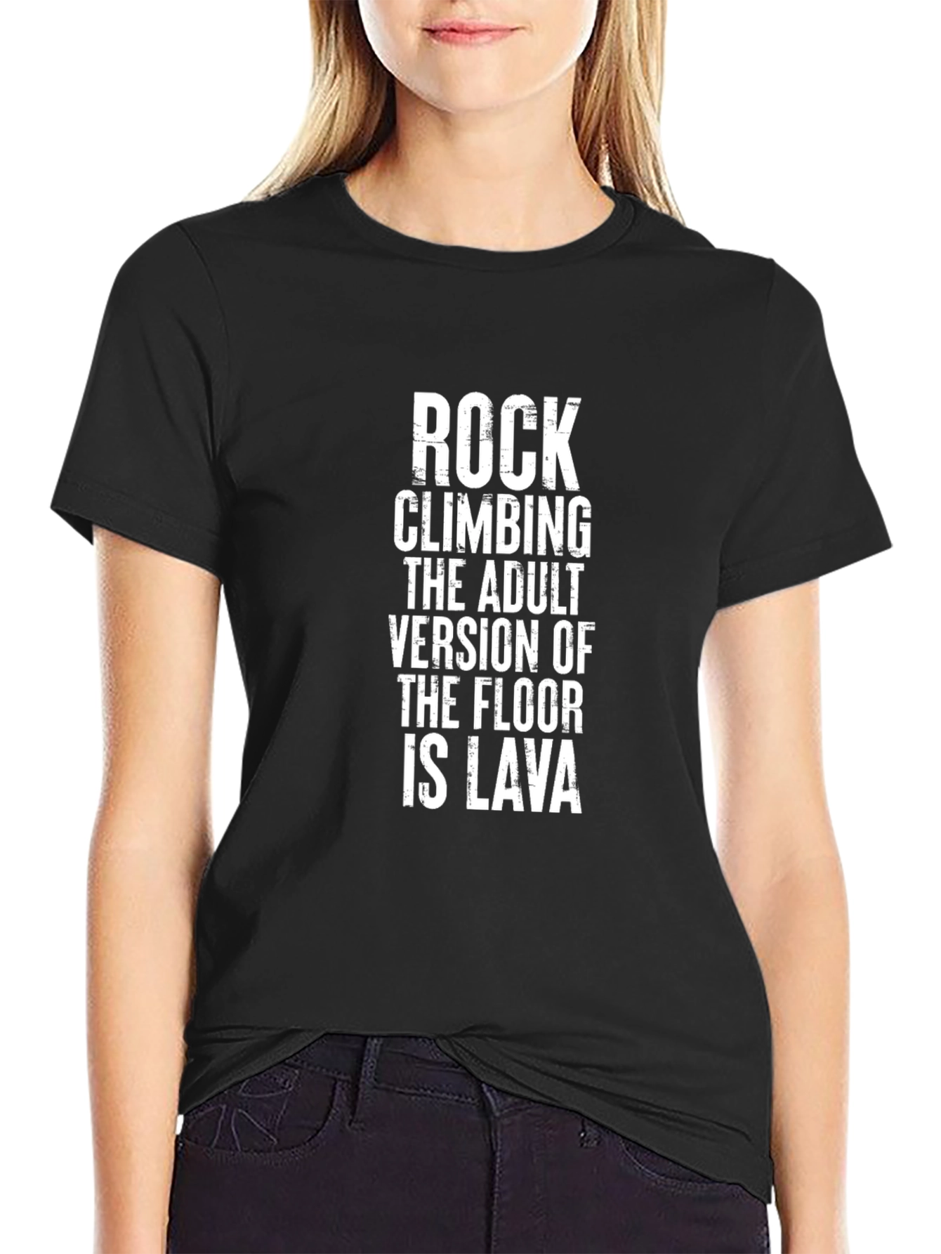 Rock Climbing Adult Version T-Shirt