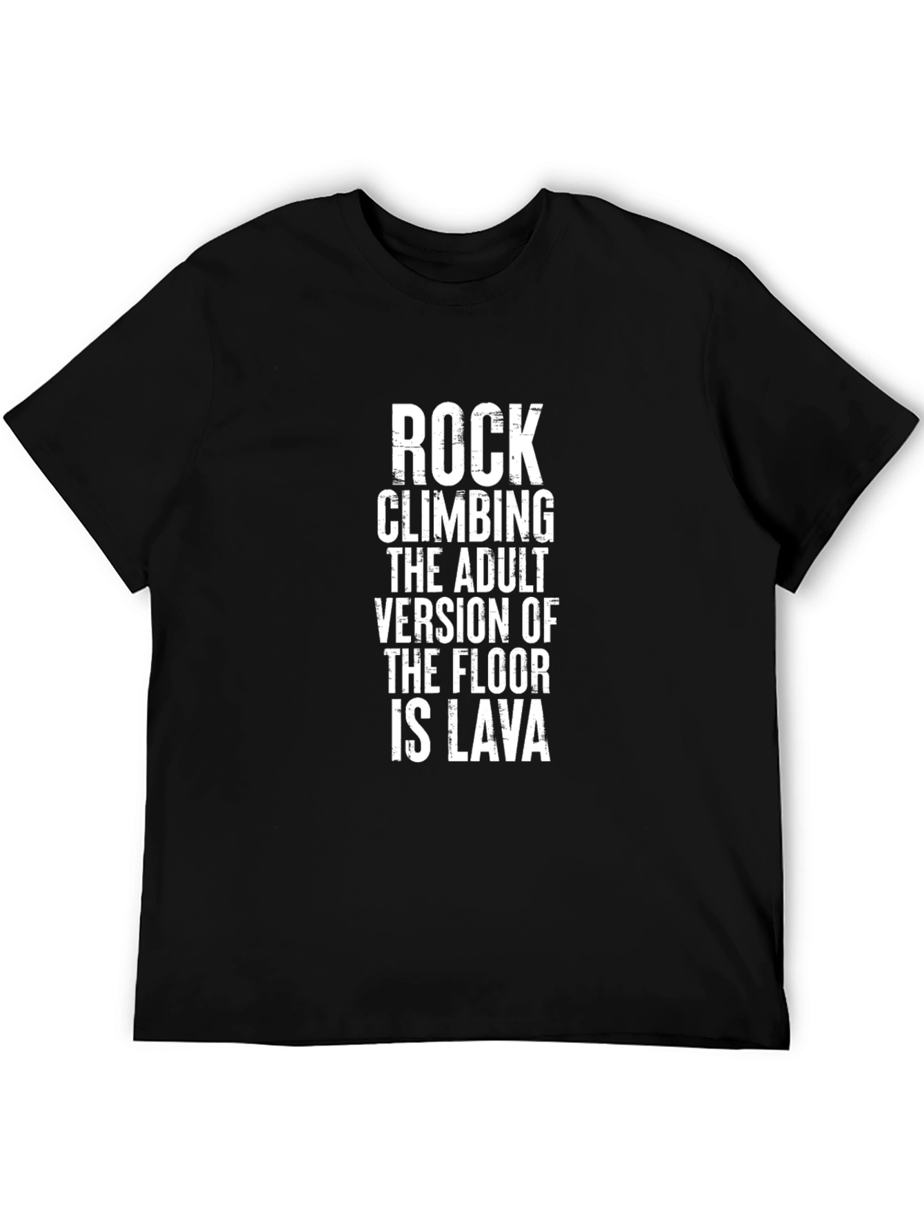 Rock Climbing Adult Version T-Shirt