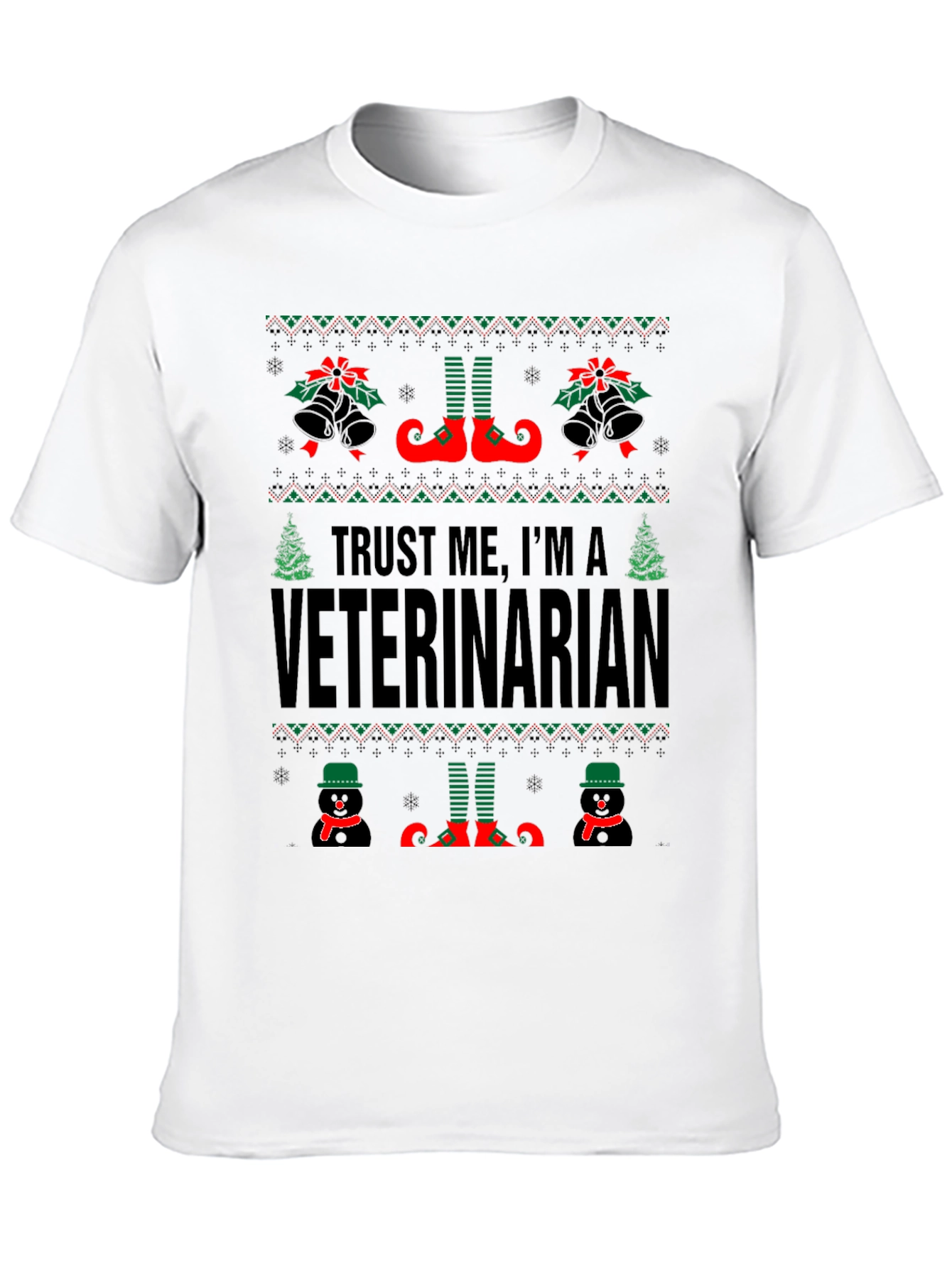 Trust Me Im A Veterinarian Christmas T-Shirt