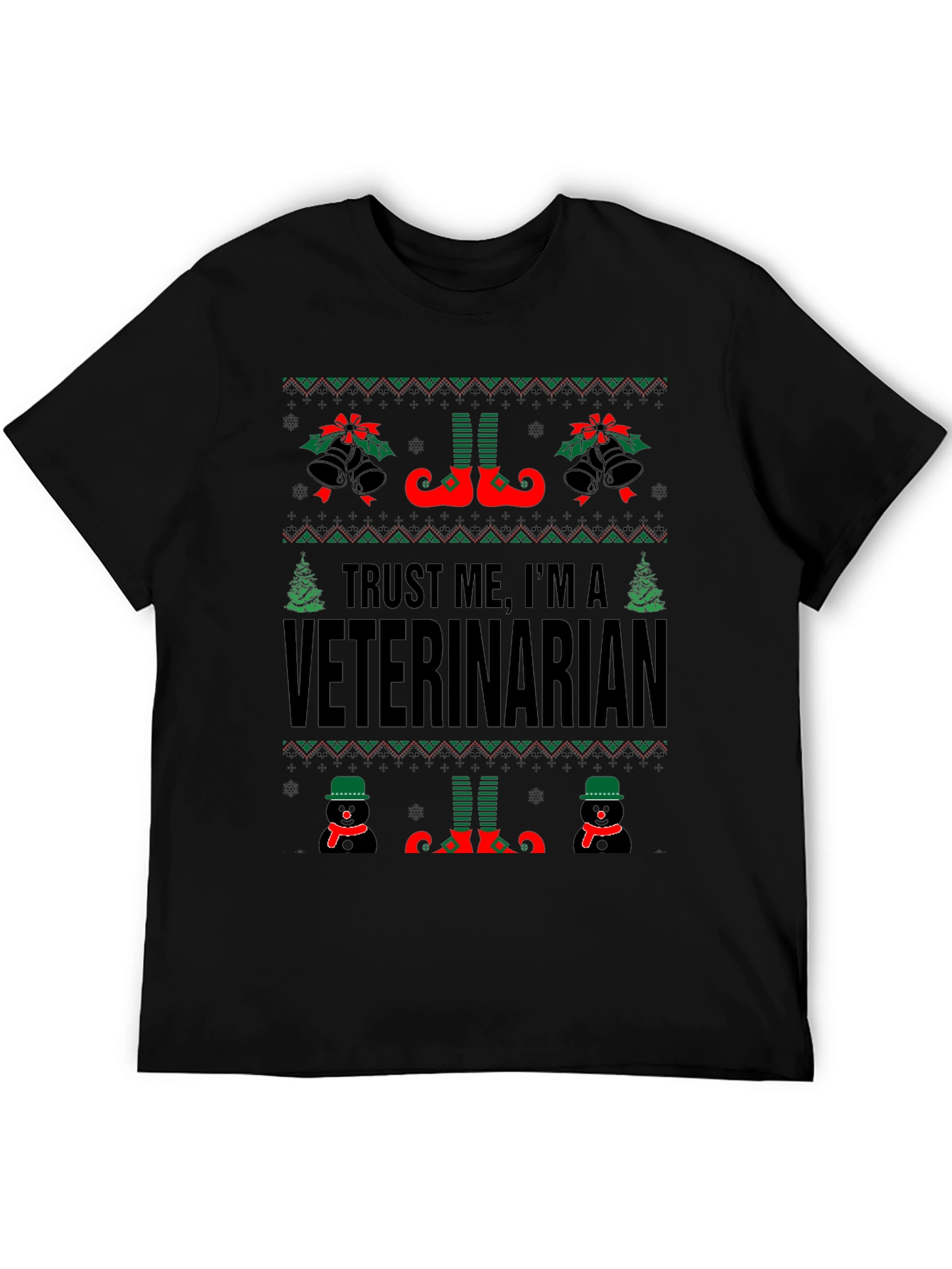 Trust Me Im A Veterinarian Christmas T-Shirt