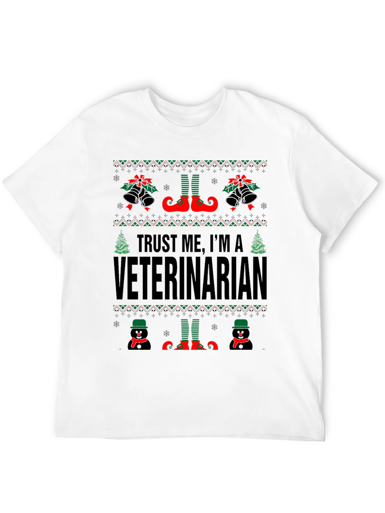 Trust Me Im A Veterinarian Christmas T-Shirt