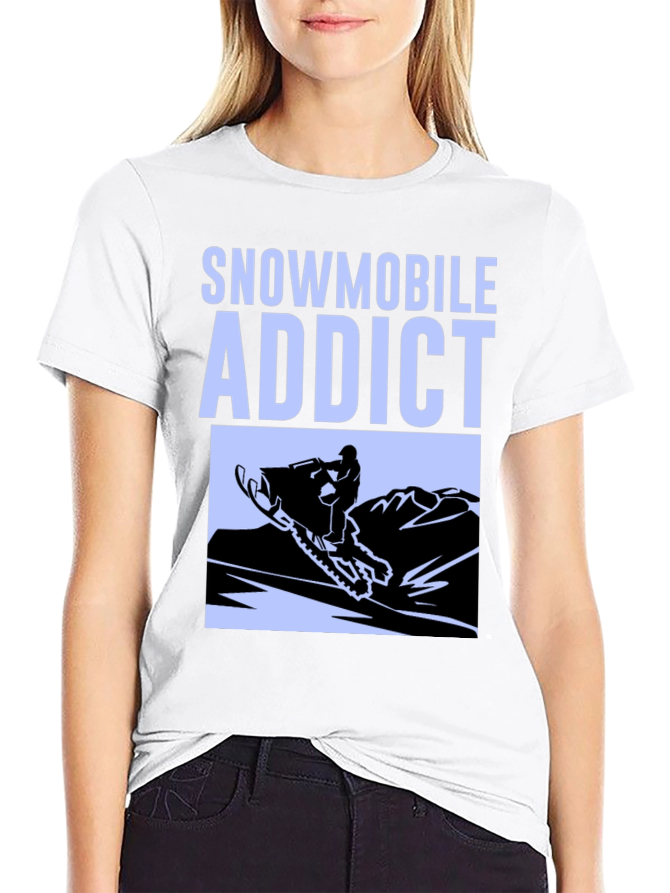Snowmobile Addict Graphic Tee