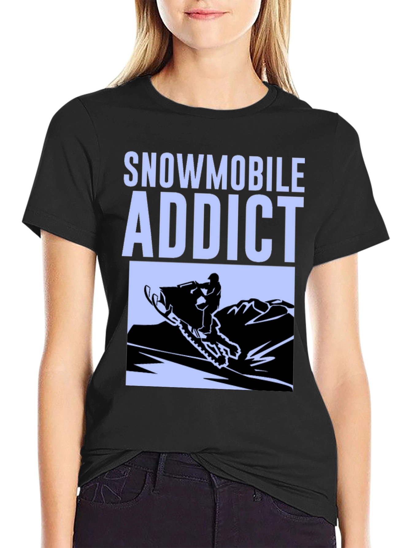 Snowmobile Addict Graphic Tee