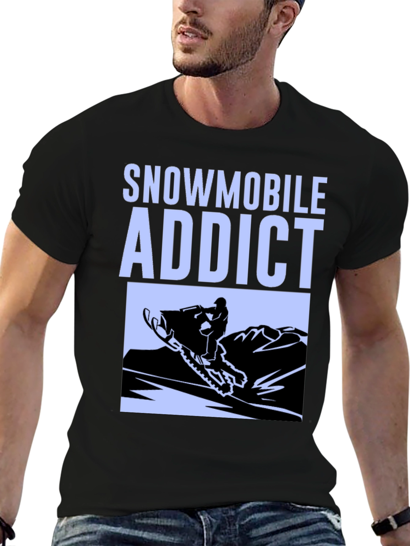 Snowmobile Addict Graphic Tee