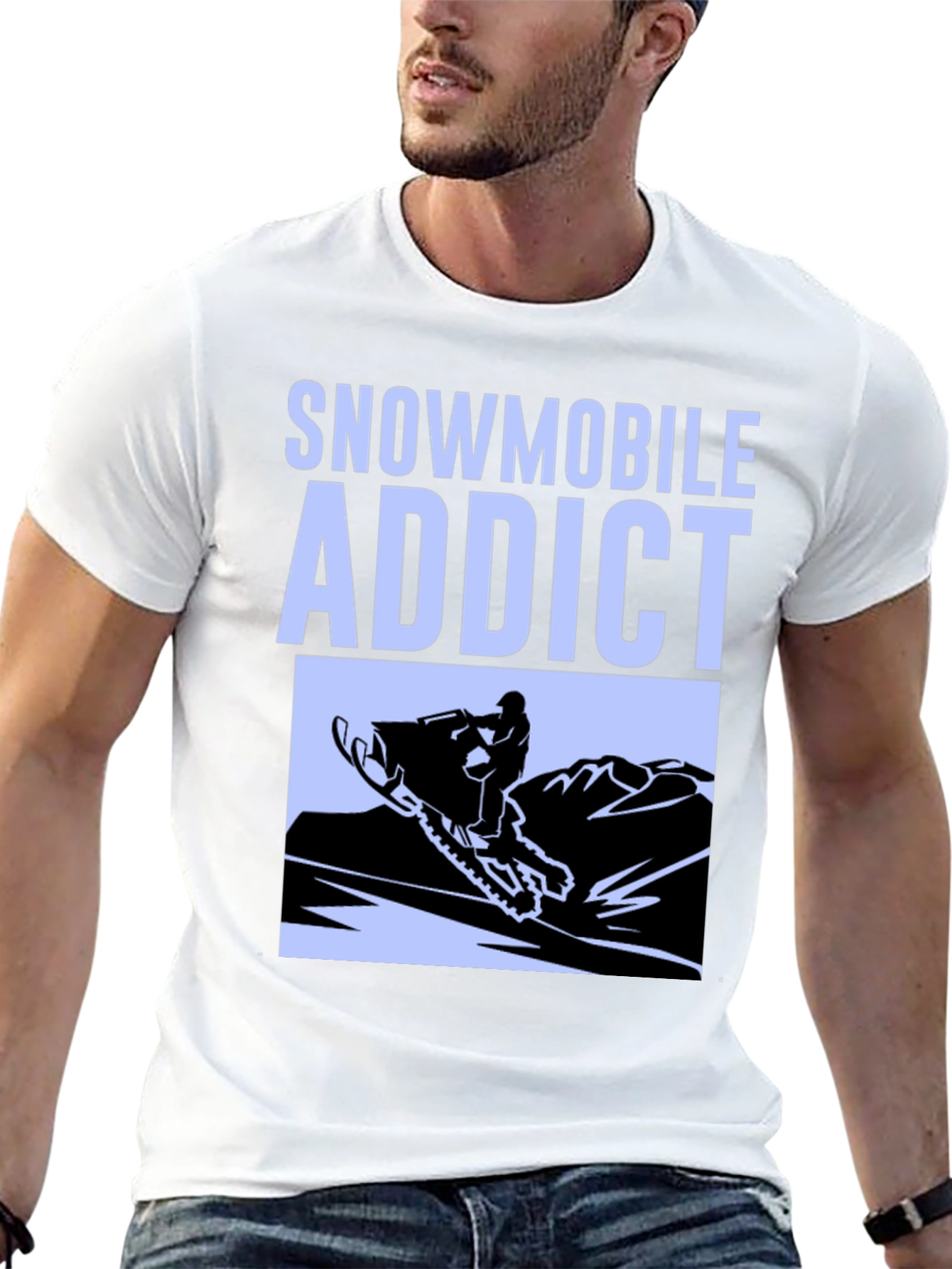 Snowmobile Addict Graphic Tee