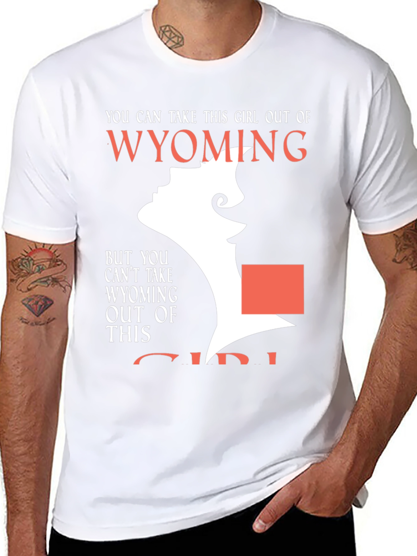 Wyoming Girl T-Shirt -  Novelty State Pride Tee