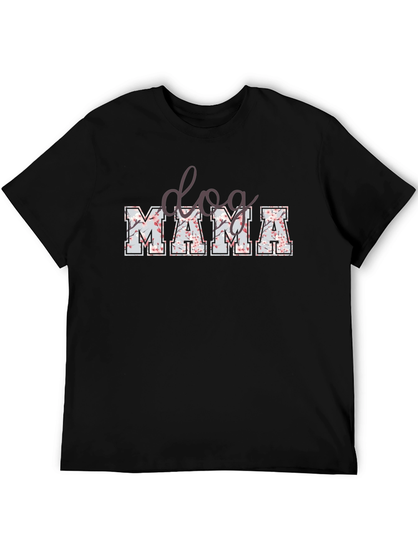 Dog Mama Floral Print T-Shirt