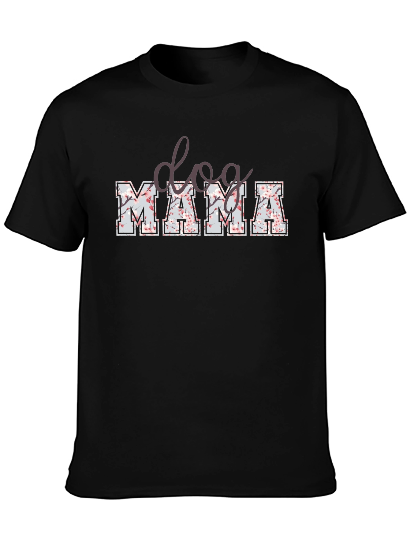 Dog Mama Floral Print T-Shirt